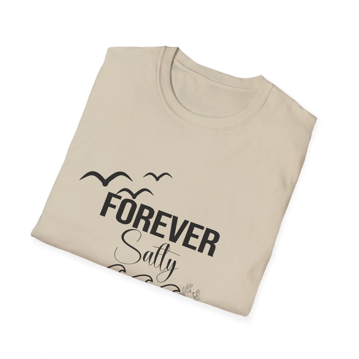 Forever Salty Shirt, Beach Graphic Tee, Coastal Aesthetic T-Shirt, Ocean Lover Gift, Summer Vacation Shirt, Cute Beach Outfit Top