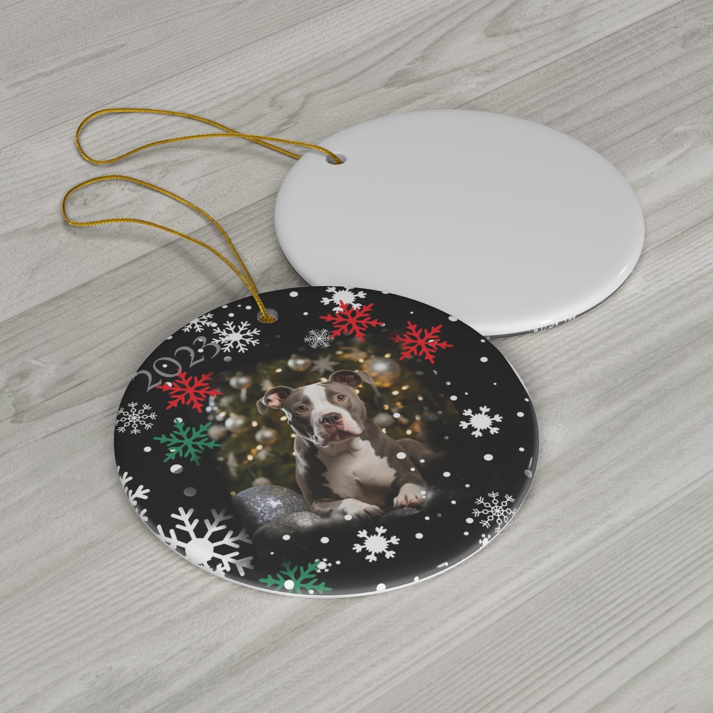 Custom Pet Ornament, Christmas Ornament, Pets are Family, Cat Lover and Dog Lovers