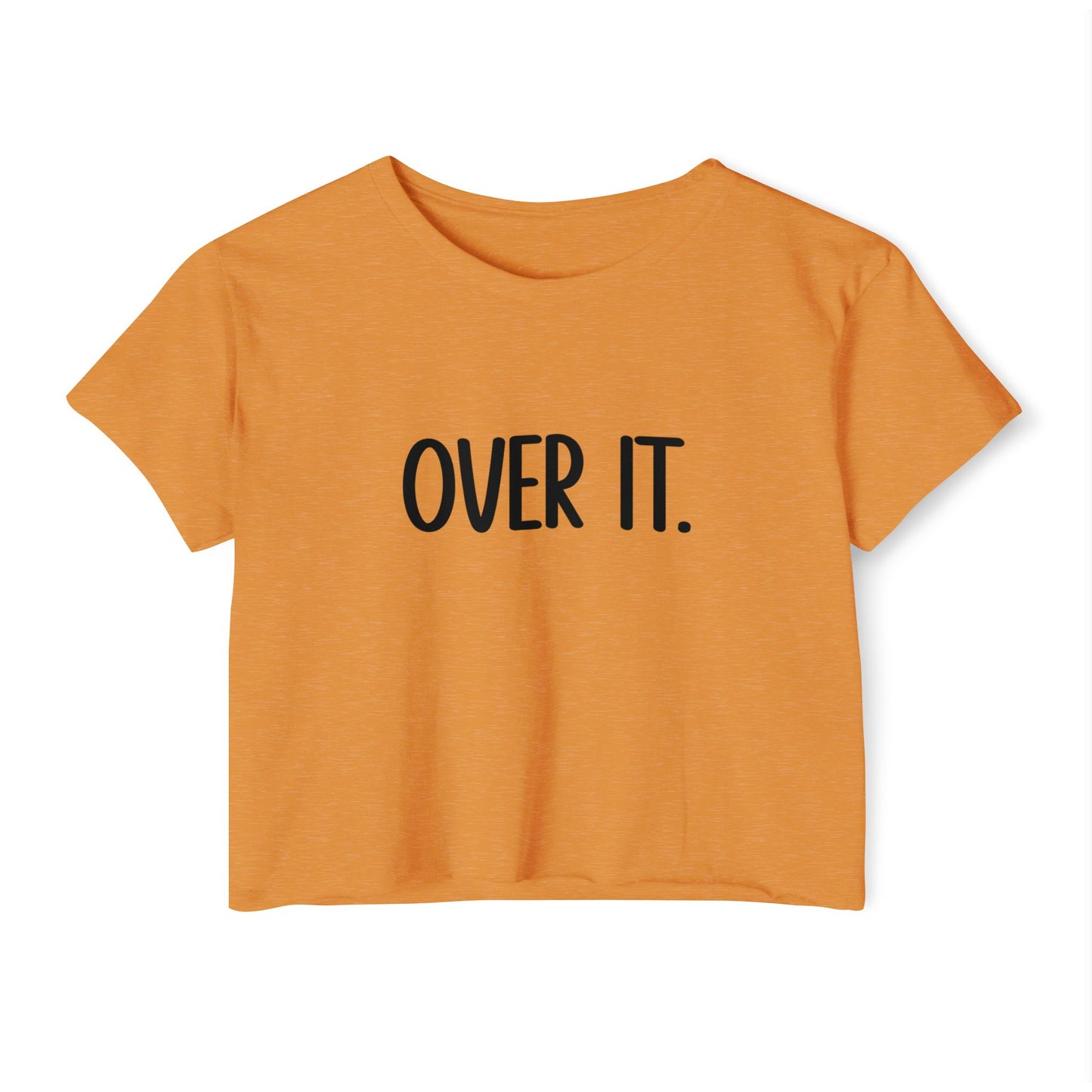 Festival Vibes Crop Top - "OVER IT" Tee, Summer Style, Concert Outfit, Casual Wear, Boho Fashion, Gift for Her