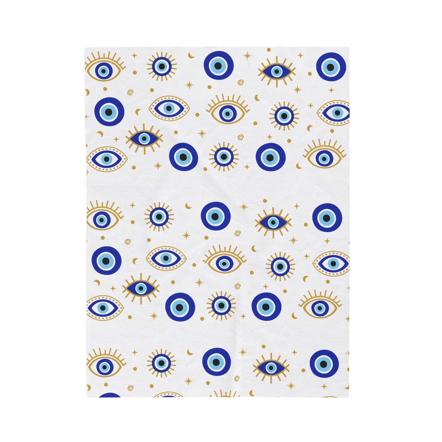 Evil Eye Plush Throw Blanket, Warm and Cozy,