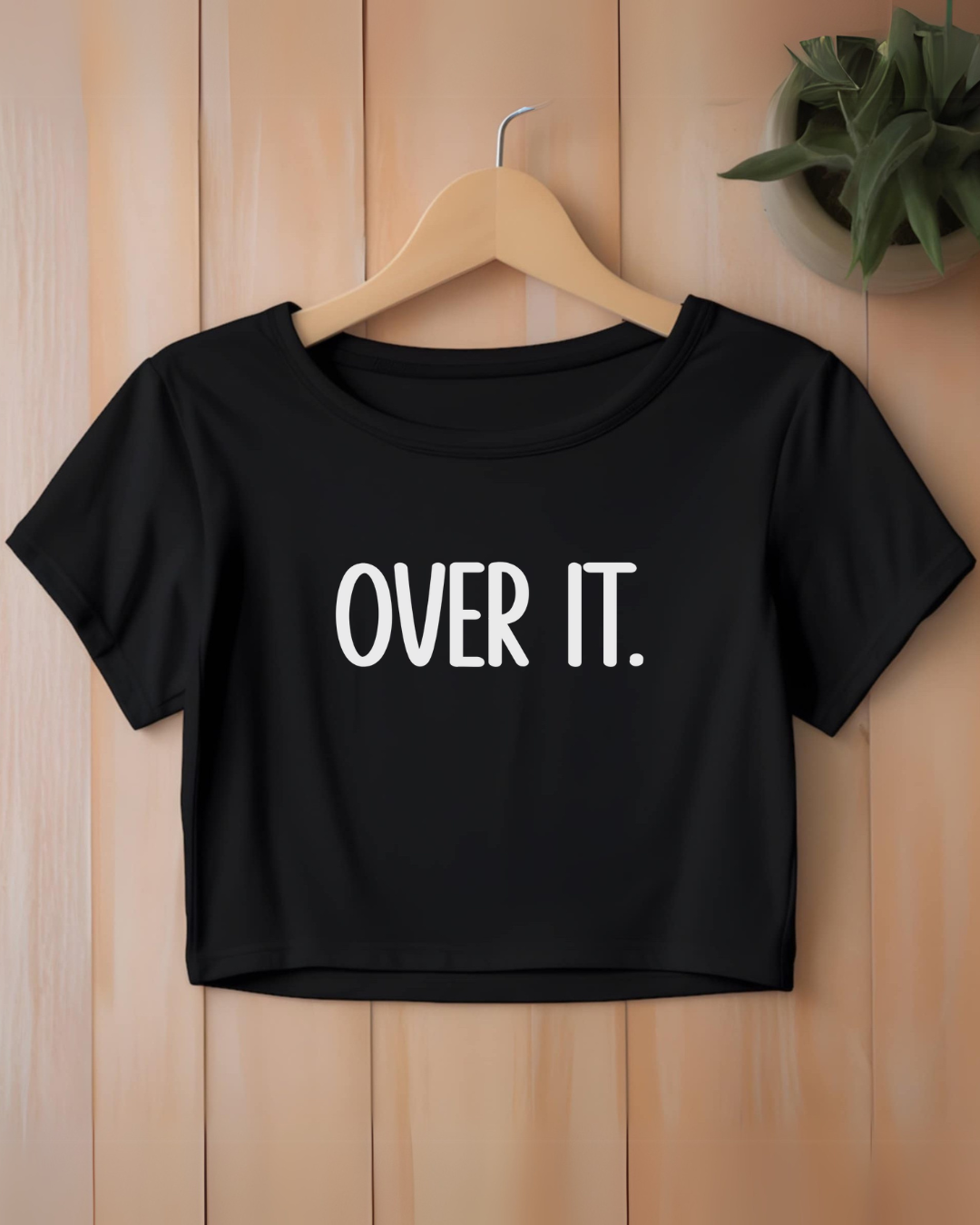 Festival Vibes Crop Top - "OVER IT" Tee, Summer Style, Concert Outfit, Casual Wear, Boho Fashion, Gift for Her