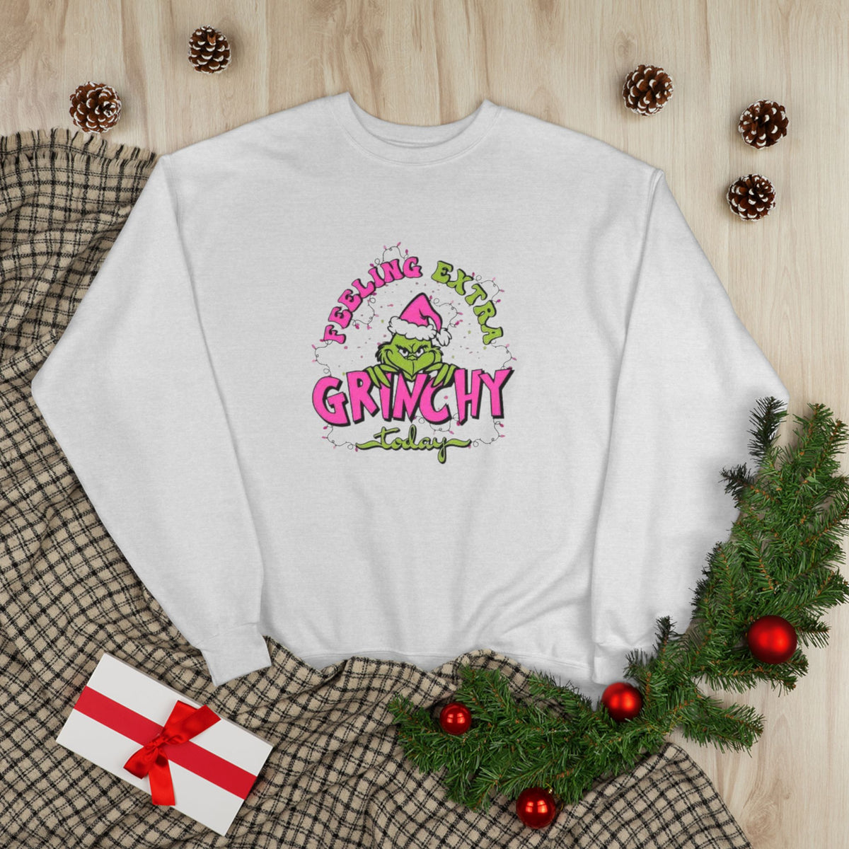 Funny grumpy Christmas sweatshirt product photo