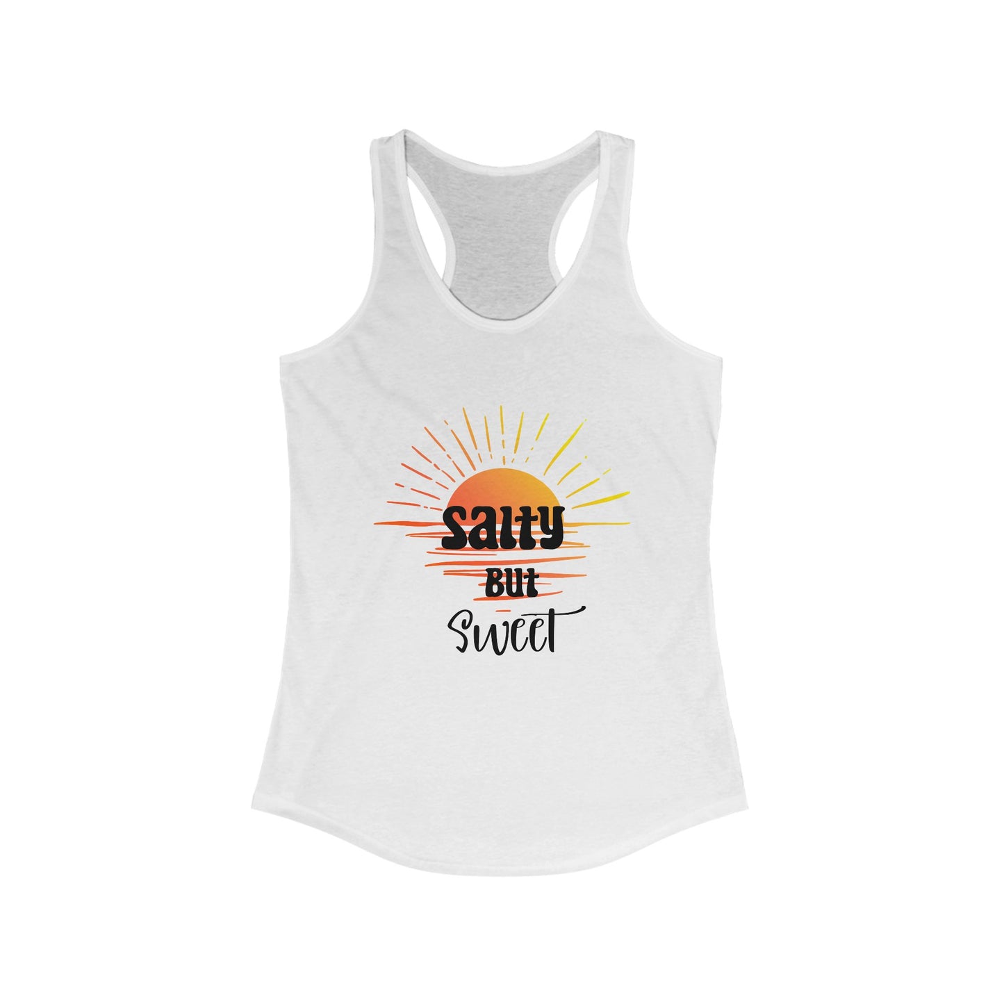 Salty But Sweet Women's Racerback Tank - Perfect for Summer Days and Beach Vibes