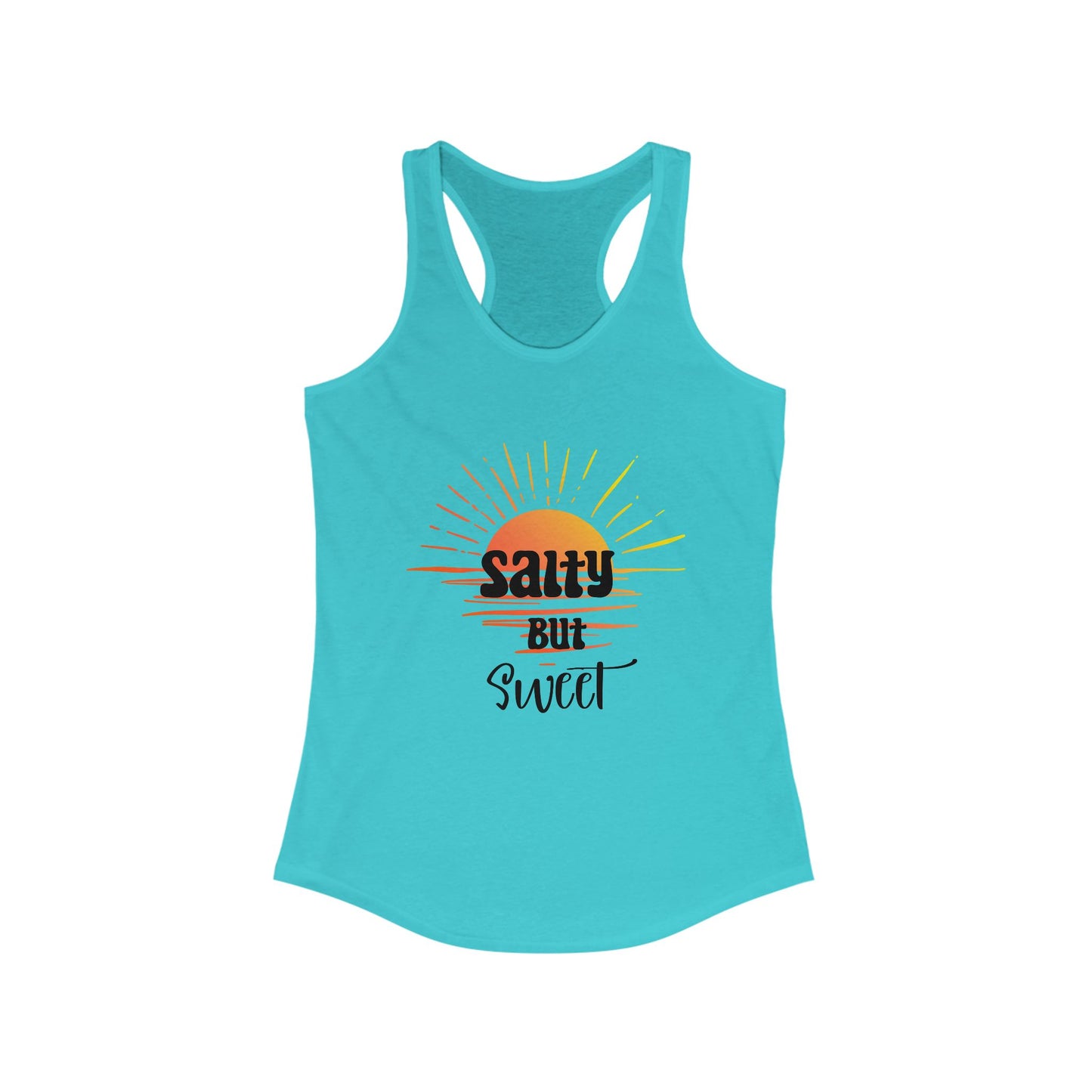 Salty But Sweet Women's Racerback Tank - Perfect for Summer Days and Beach Vibes