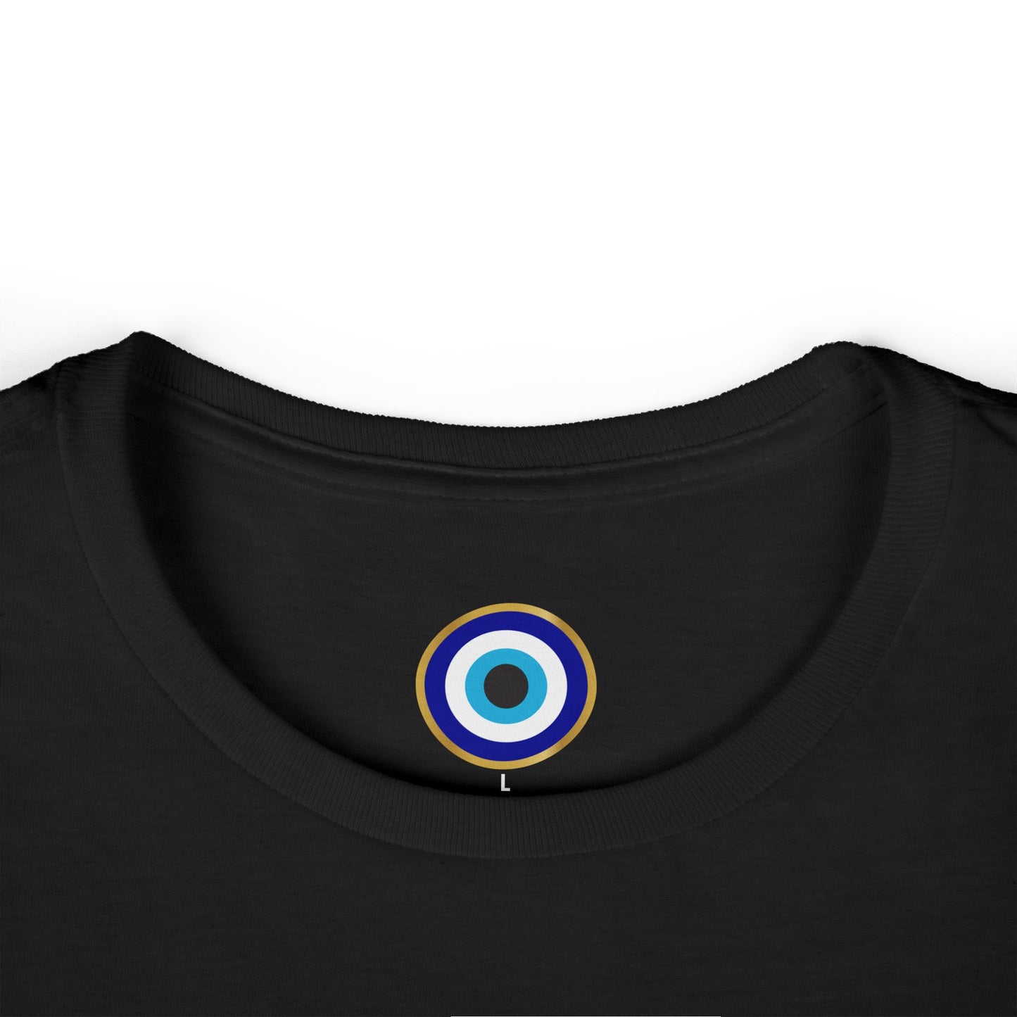 Chic Evil Eye Symbol Women's Tee, Boho Style Shirt, Gift for Her, Casual Summer Top, Spiritual Protection Tee