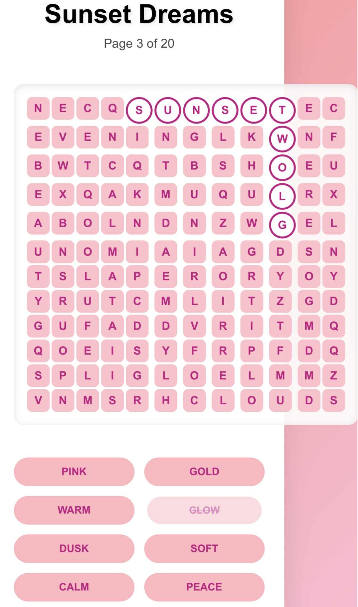 Interactive Word Search Game App – 20 Themed Puzzles, Mobile Friendly + Answer Key | Digital Download