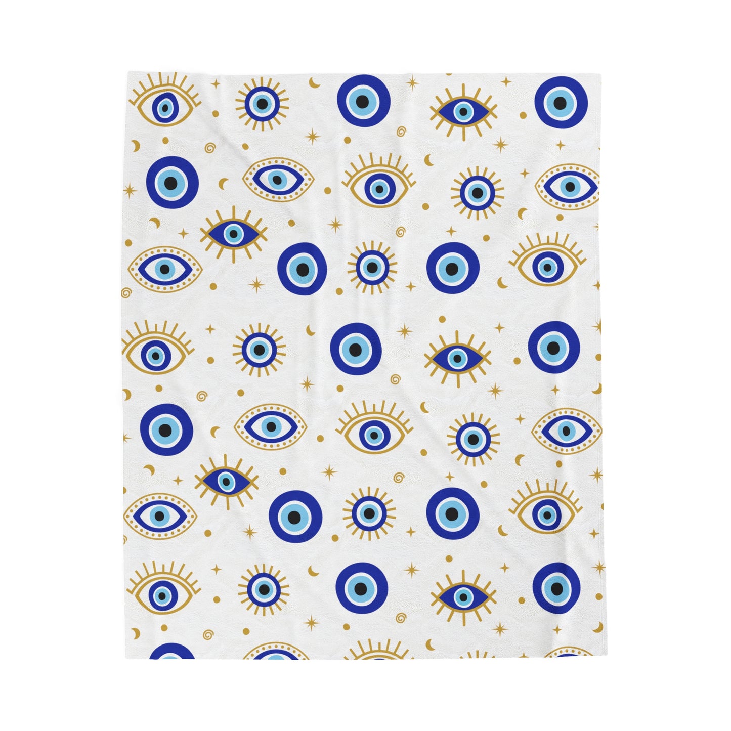 Evil Eye Plush Throw Blanket, Warm and Cozy,