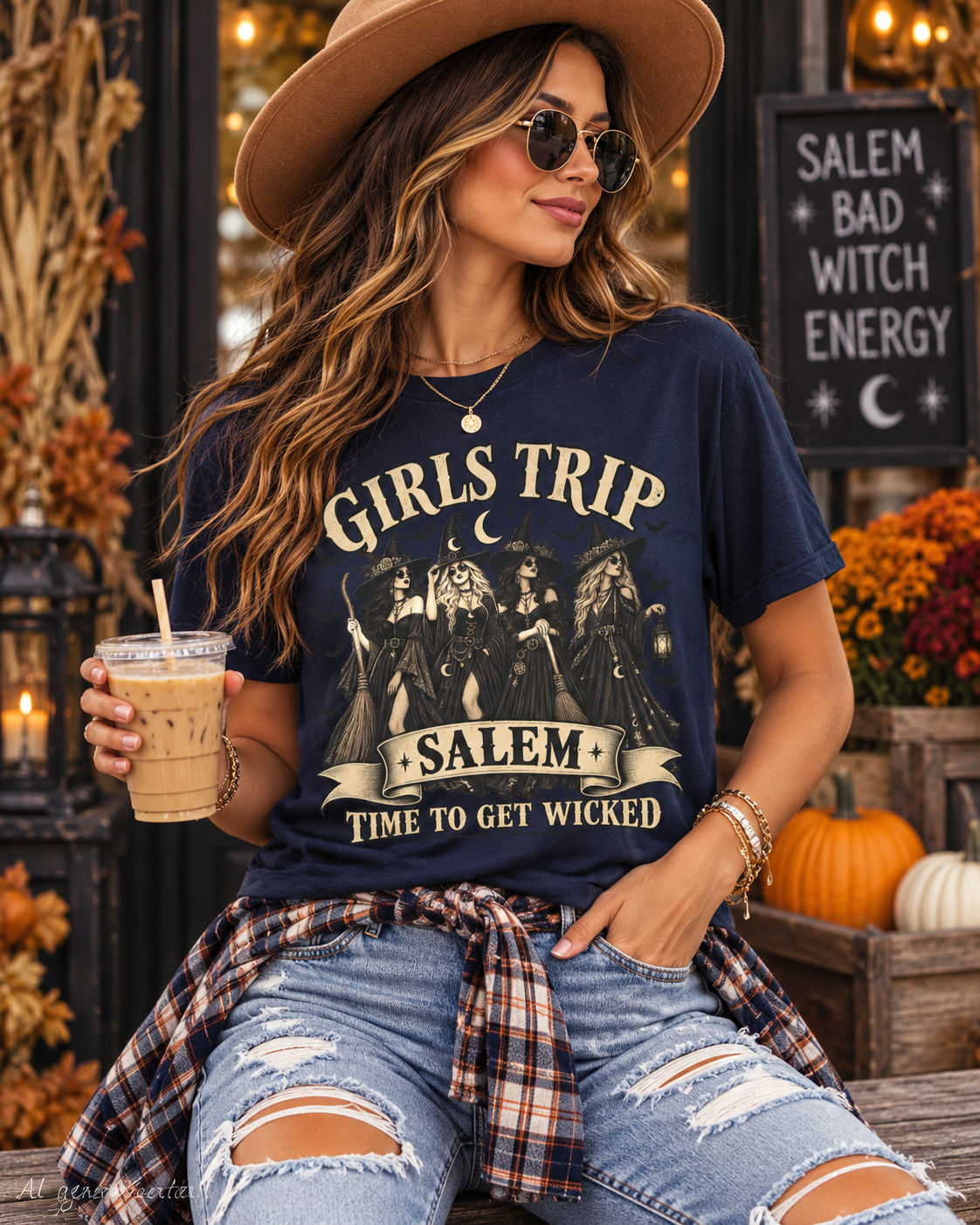 Girls Trip Salem Time to Get Wicked Halloween T-Shirt
