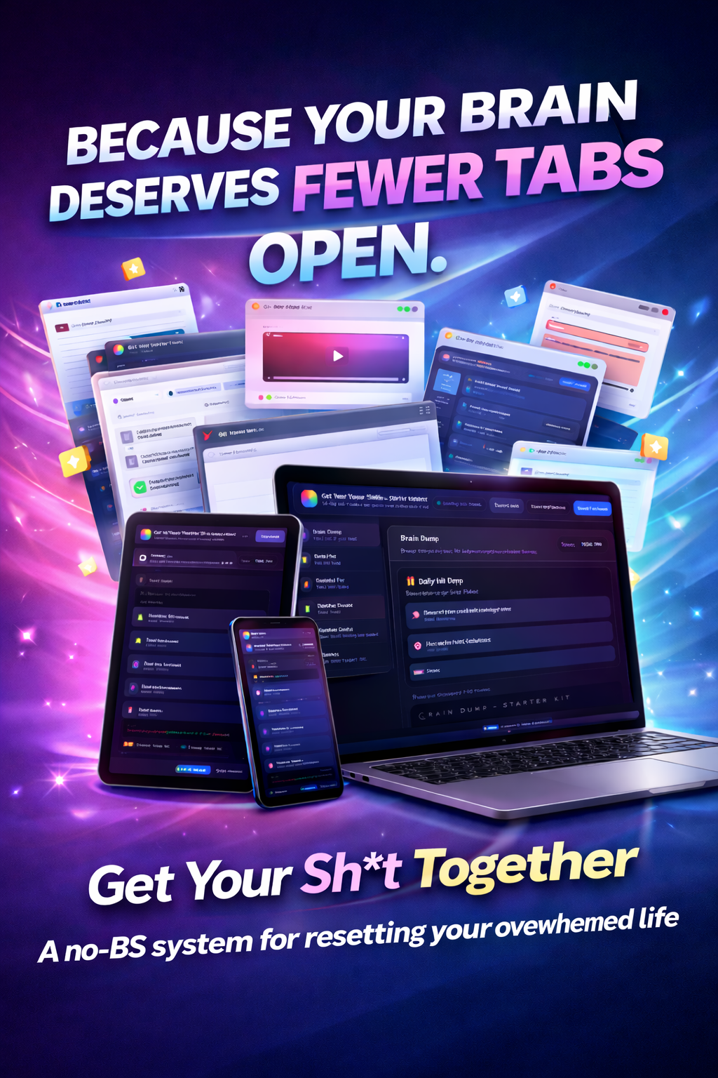 Get Your Sh*t Together, AI-generated mockup
