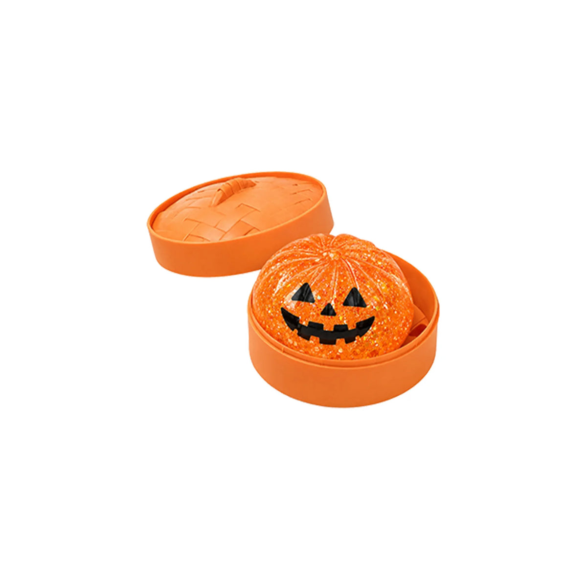 Cute Halloween Glitter Pumpkin Squishy Toys | Spooky Sensory Fidget Stress Relief Gifts