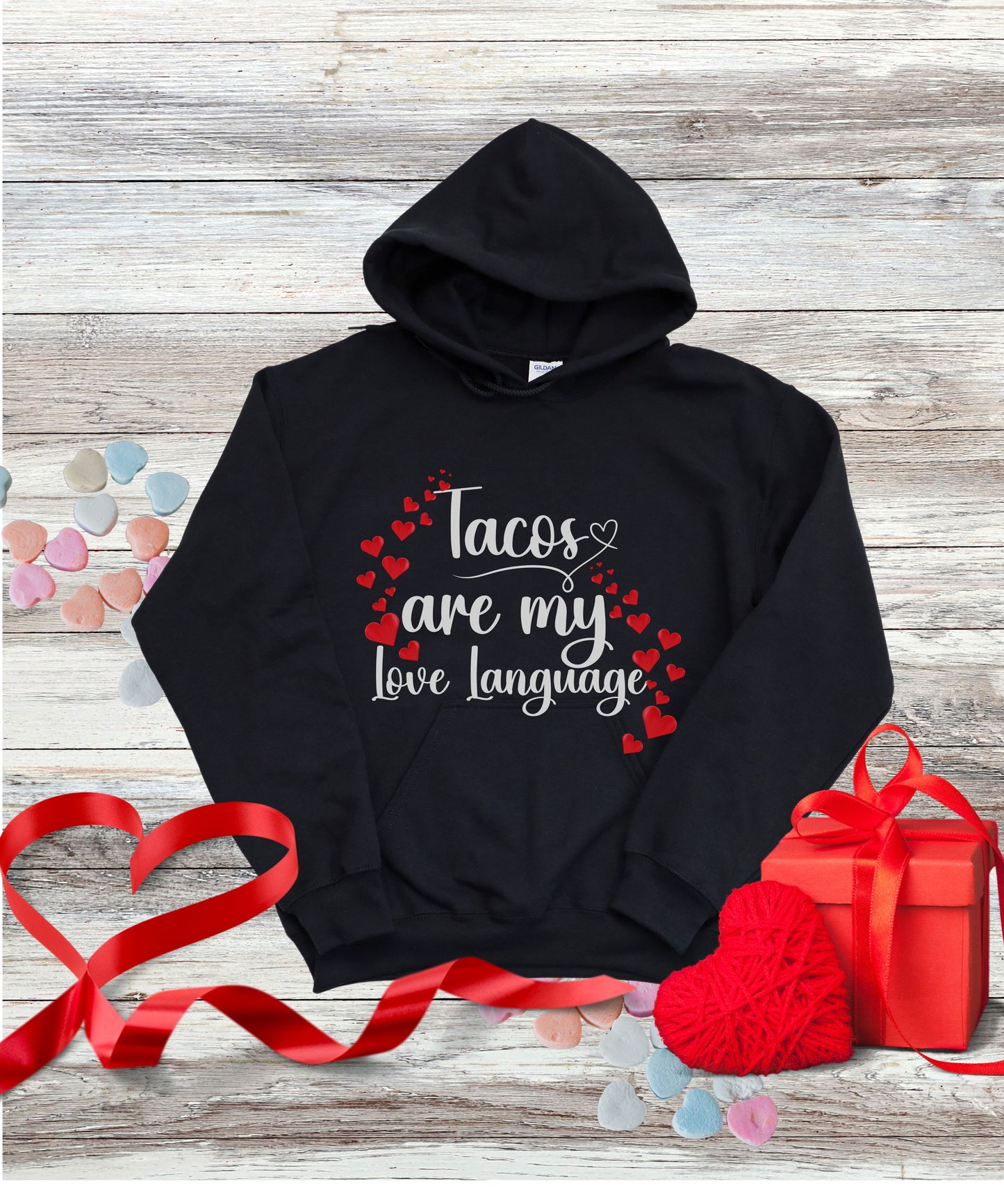 Tacos Are My Love Language Hoodie, product photo