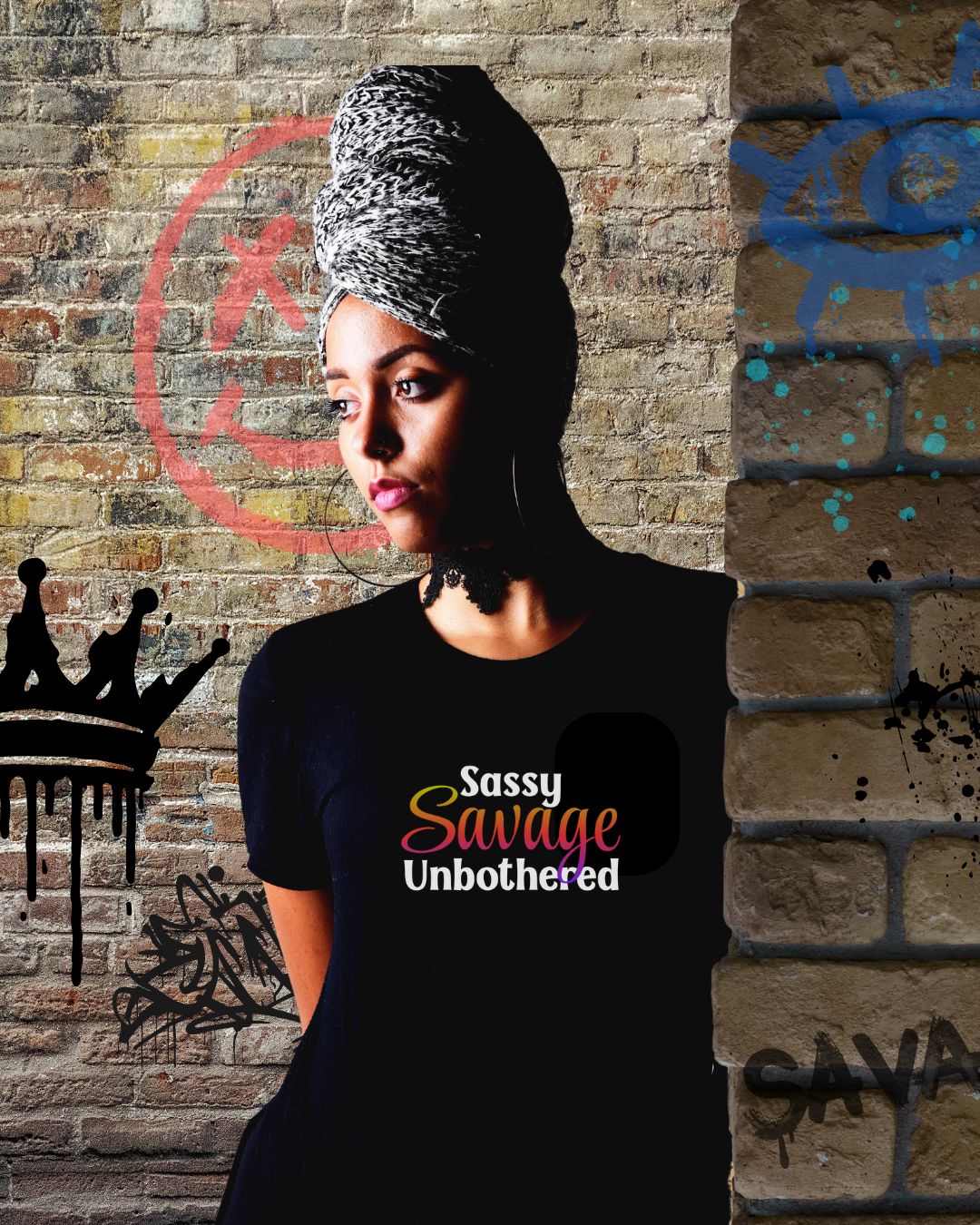 Sassy Savage Unbothered Women's Tee, Motivational Shirt, Casual Wear, Gift for Her, Empowerment Fashion