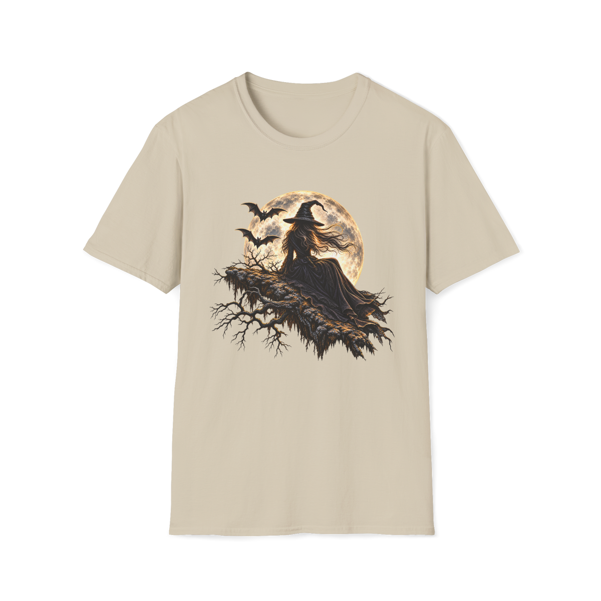 Moonlit Witch Gildan 64000 T-Shirt - Sand