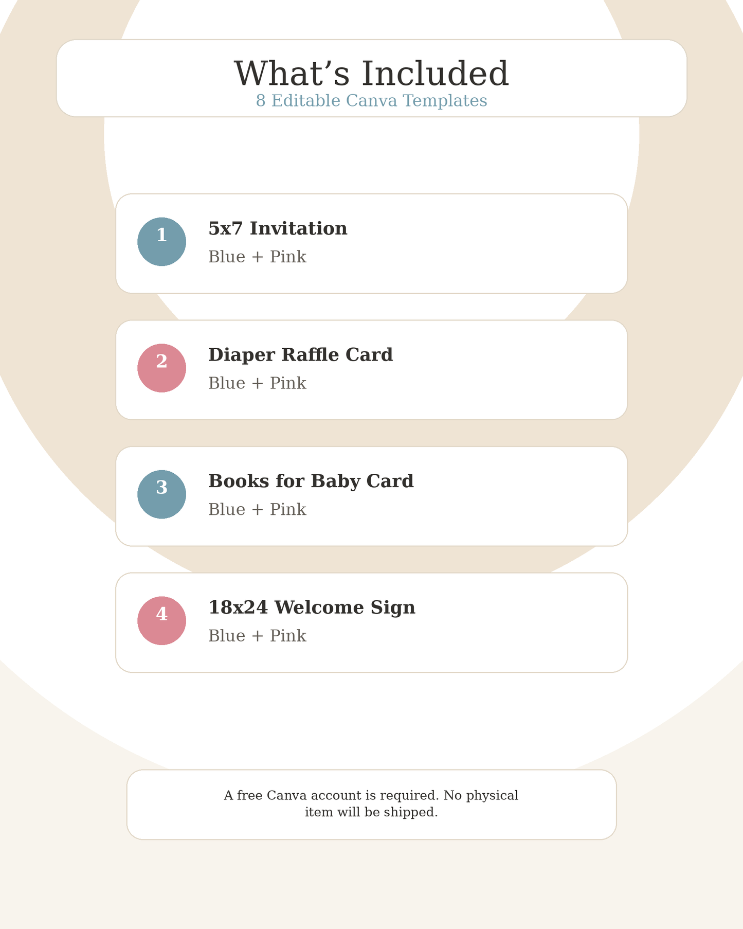 Sea You Soon Baby Shower Invitation Template Bundle, Editable Canva Baby Shower Invite, Diaper Raffle, Books for Baby, Welcome Sign, Blue Pink