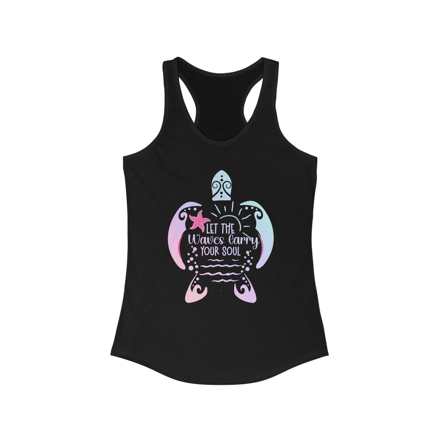 'Let the Waves Carry Your Soul', Beach Love, Yoga Shirt,  Women's Tank Top, Beach Bum Shirt