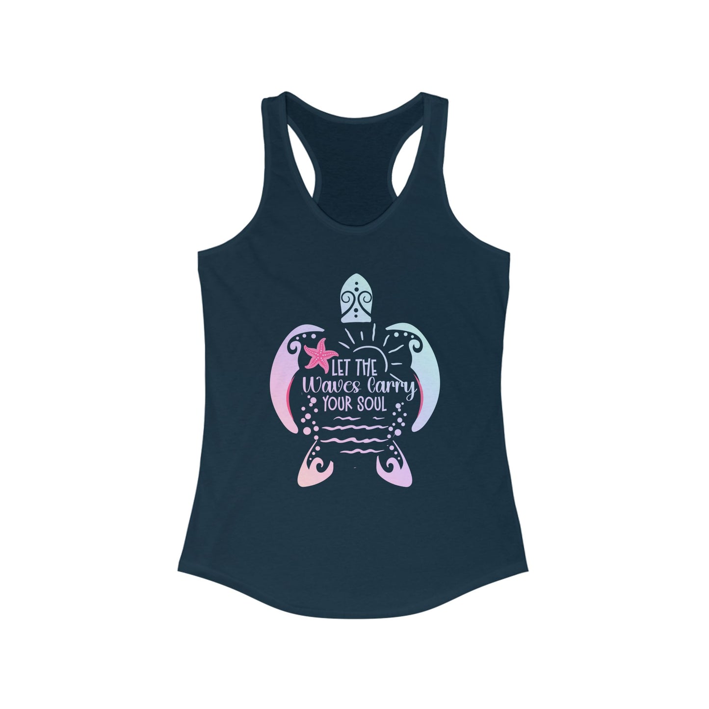 'Let the Waves Carry Your Soul', Beach Love, Yoga Shirt,  Women's Tank Top, Beach Bum Shirt
