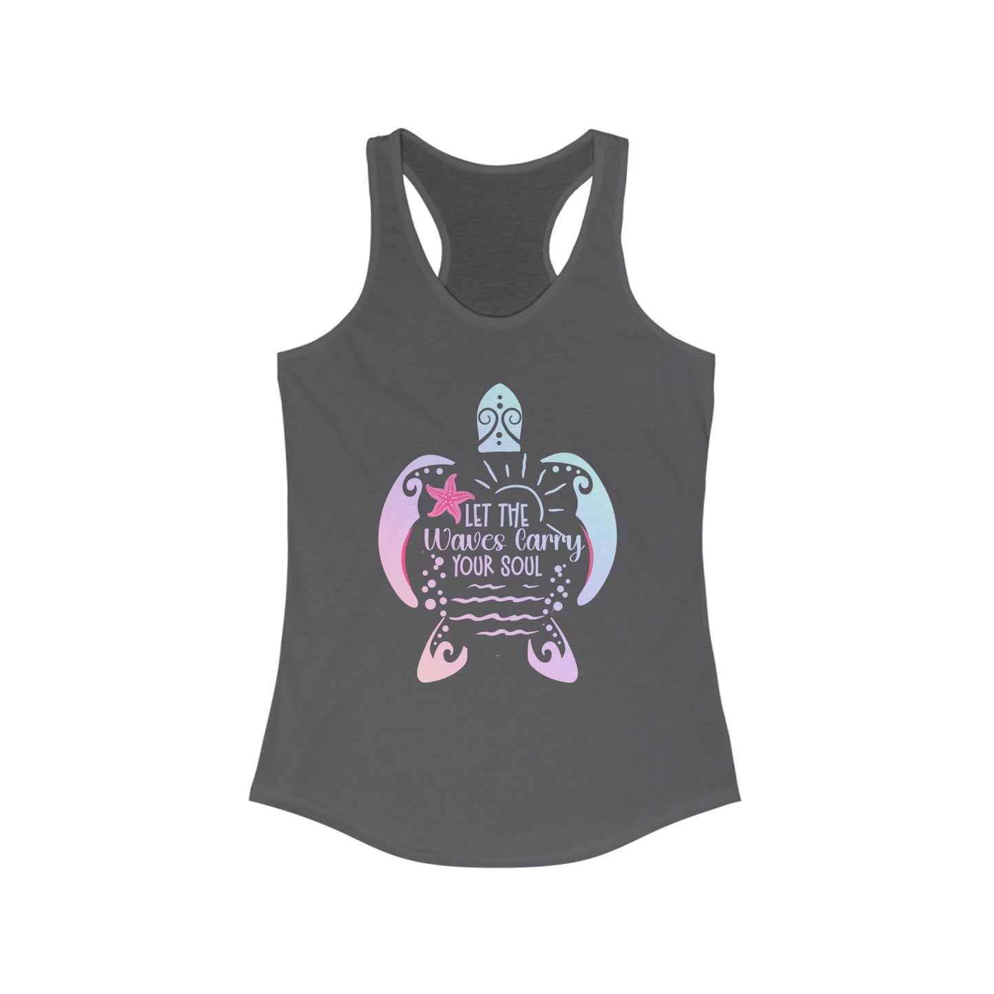 'Let the Waves Carry Your Soul', Beach Love, Yoga Shirt,  Women's Tank Top, Beach Bum Shirt
