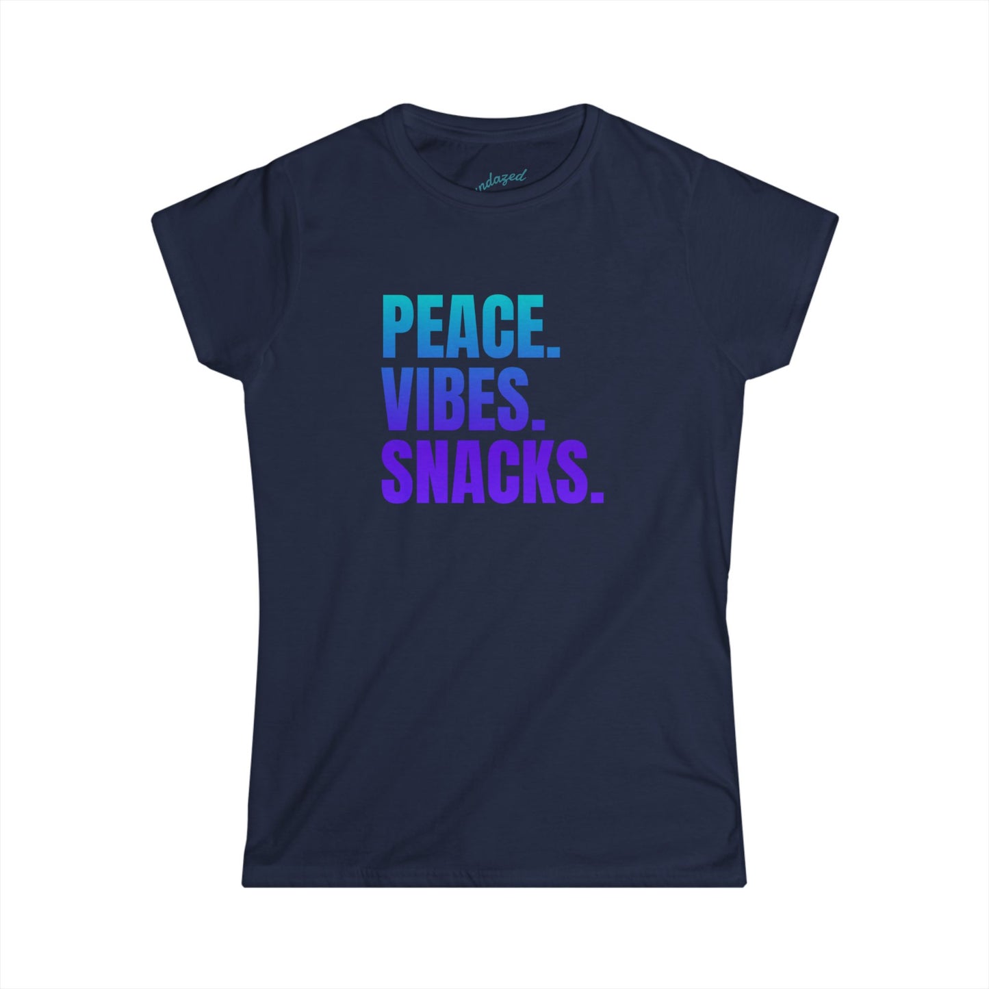 Peace Vibes Snacks T-Shirt – Cute Aesthetic Tee for Women | Soft Comfort Fit Graphic Shirt