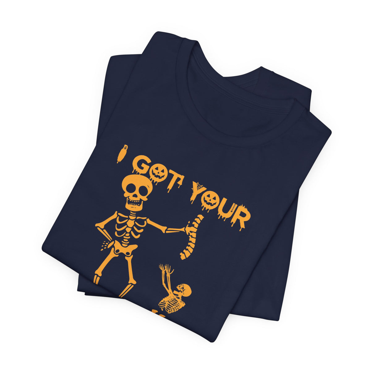 Got your Back Skeleton T-shirt, Halloween Shirt, Funny Fall Shirt, Women's Short Sleeve Tee