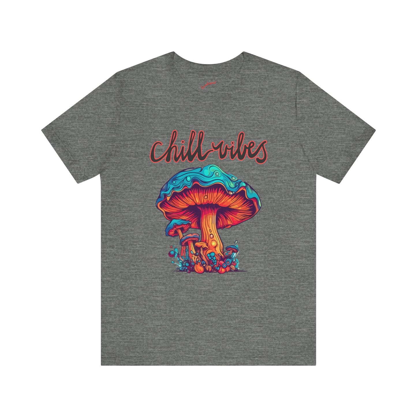 Chill Vibes Mushroom Tee, Unisex Tee, Festival Shirt, Gift for Nature Lovers, Chill Style Tee, Relaxed Fit Shirt, Comfortable Casual Wear