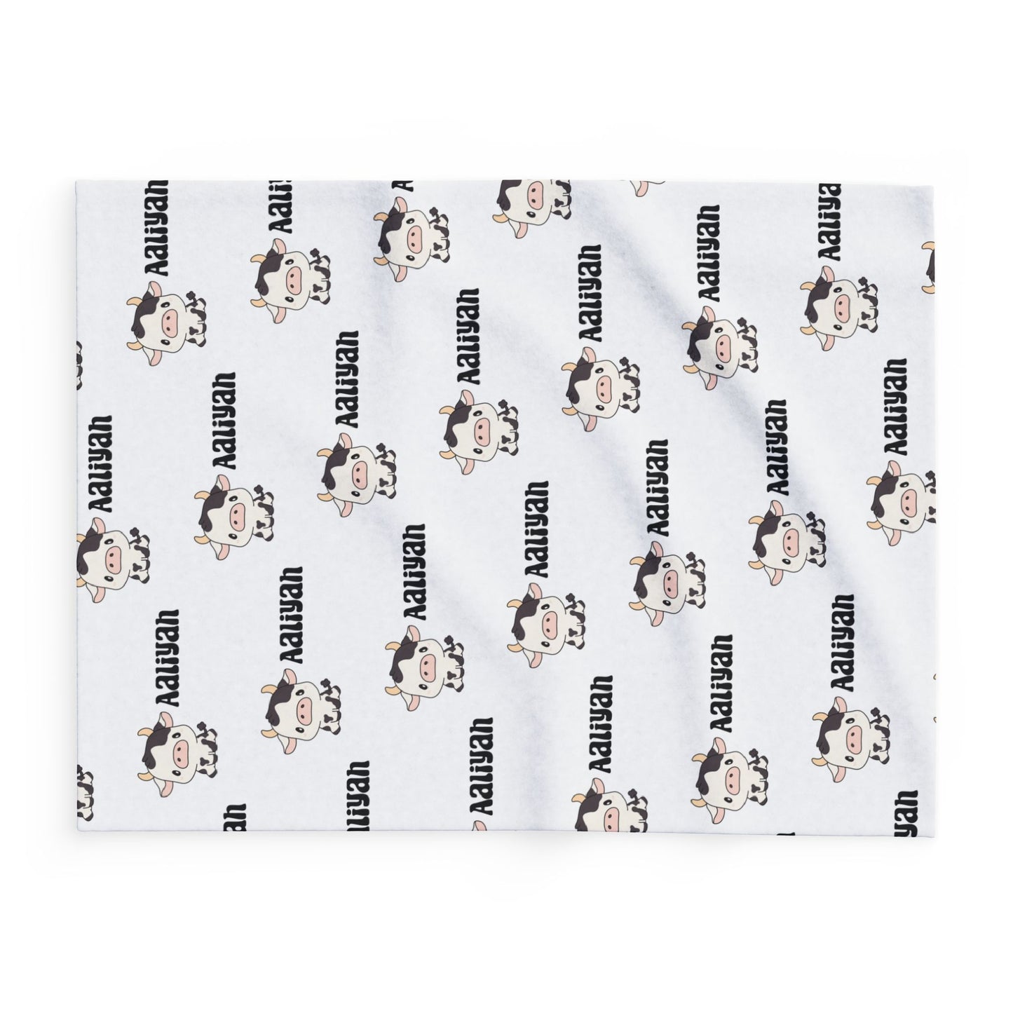 Cute Cow Arctic Fleece Blanket, Cozy Throw for Animal Lovers, Baby Shower Gift, Nursery Decor, Warm Home Accessory