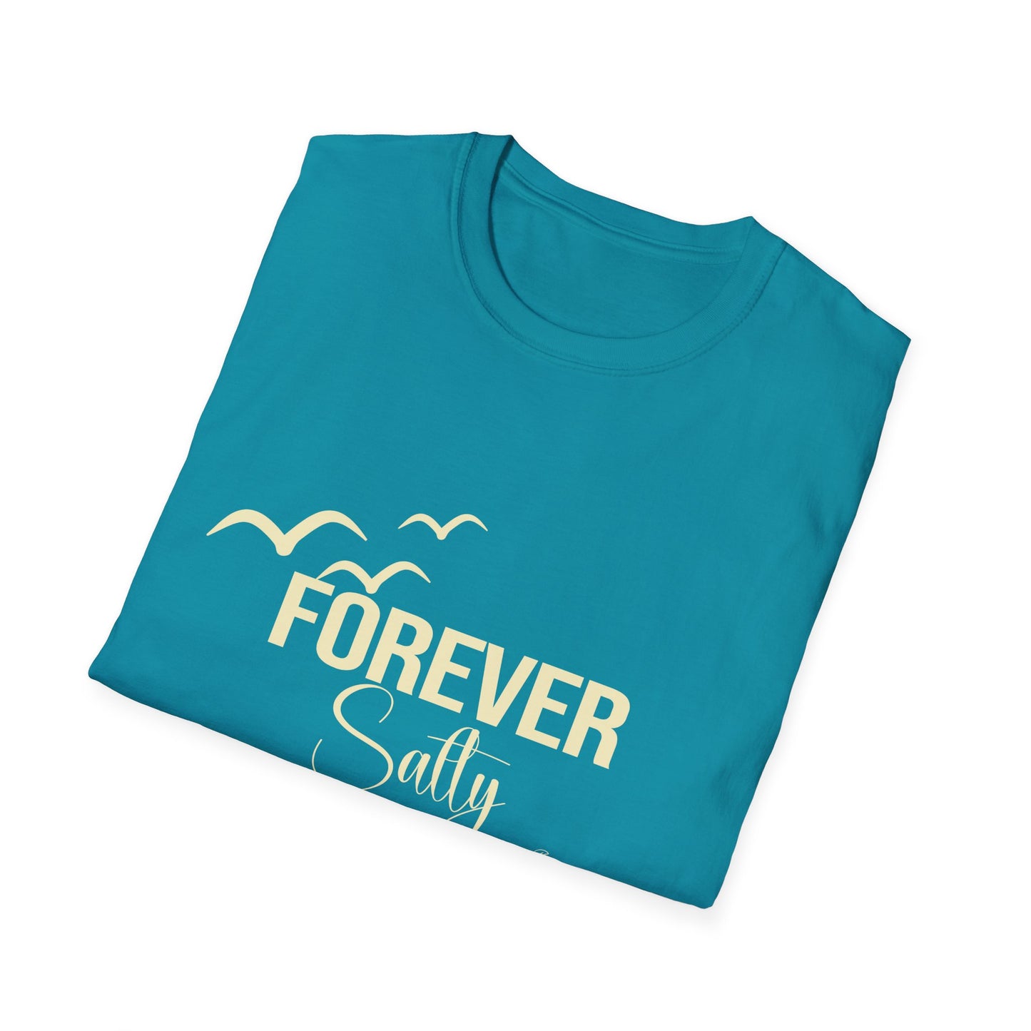 Forever Salty Shirt, Beach Graphic Tee, Coastal Aesthetic T-Shirt, Ocean Lover Gift, Summer Vacation Shirt, Cute Beach Outfit Top