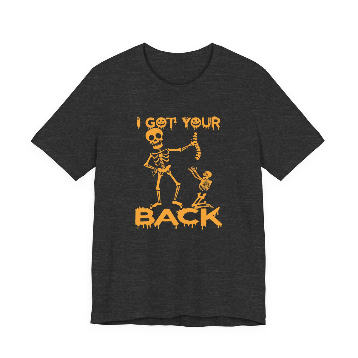 Got your Back Skeleton T-shirt, Halloween Shirt, Funny Fall Shirt, Women's Short Sleeve Tee