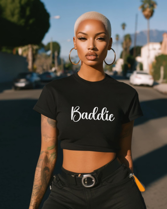 Baddie Women's Festival Crop Top, Trendy Summer Shirt, Casual Party Top, Gift for Her, Music Festival Attire