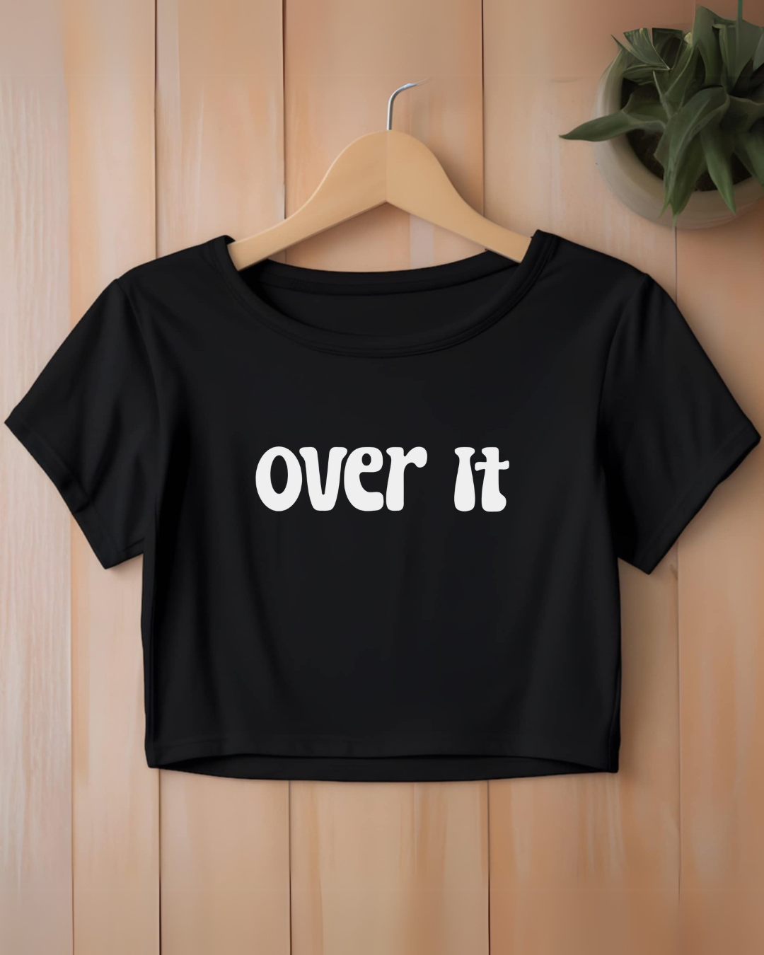 Women's Sassy Crop Top - Over It, Summer Essential, Festival Outfit, Casual Chic, Gift for Her, Trendy Top