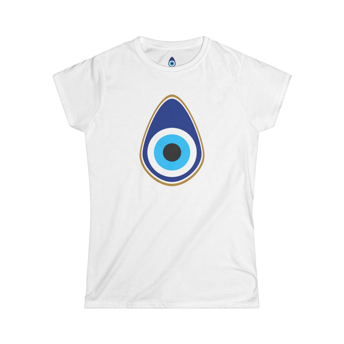 Women's Evil Eye Graphic Tee - Cute Casual Shirt, Boho Style, Gift for Her, Summer Daywear, Spiritual Protection T-Shirt