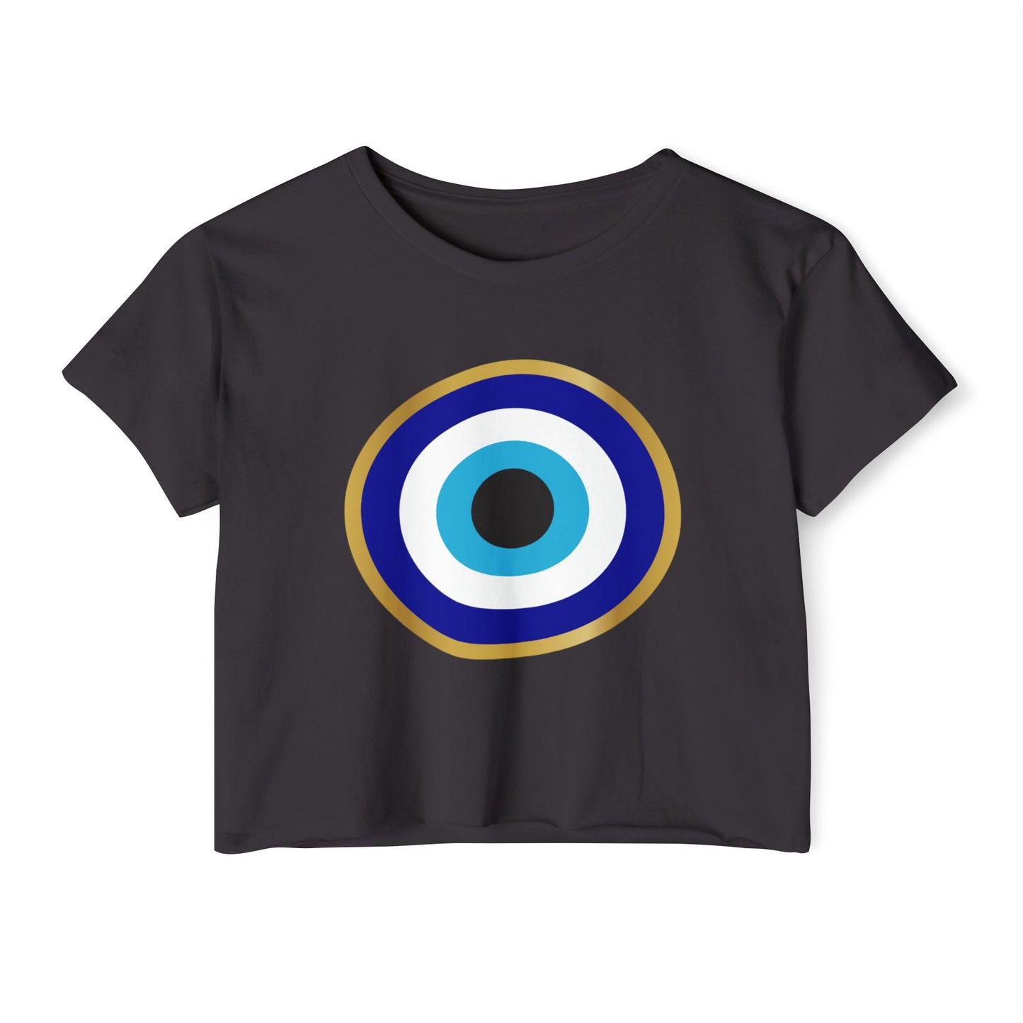 Evil Eye Crop Top | Boho Festival Tee | Mystic Protection Summer Shirt | Gift for Her