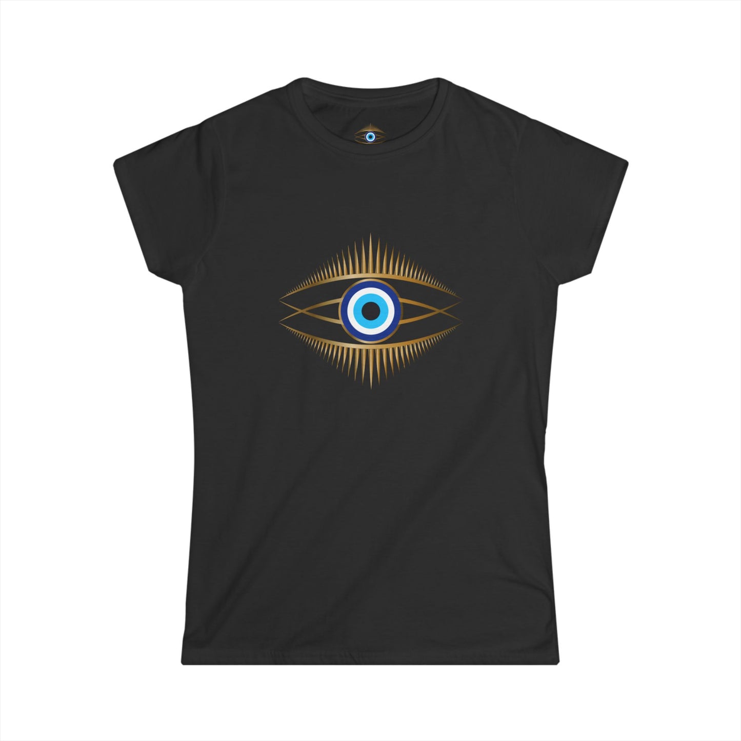 Women's Eye Symbol Tee - Spiritual Shirt, Boho Style, Gift for Her, Casual Wear, Trendy Top