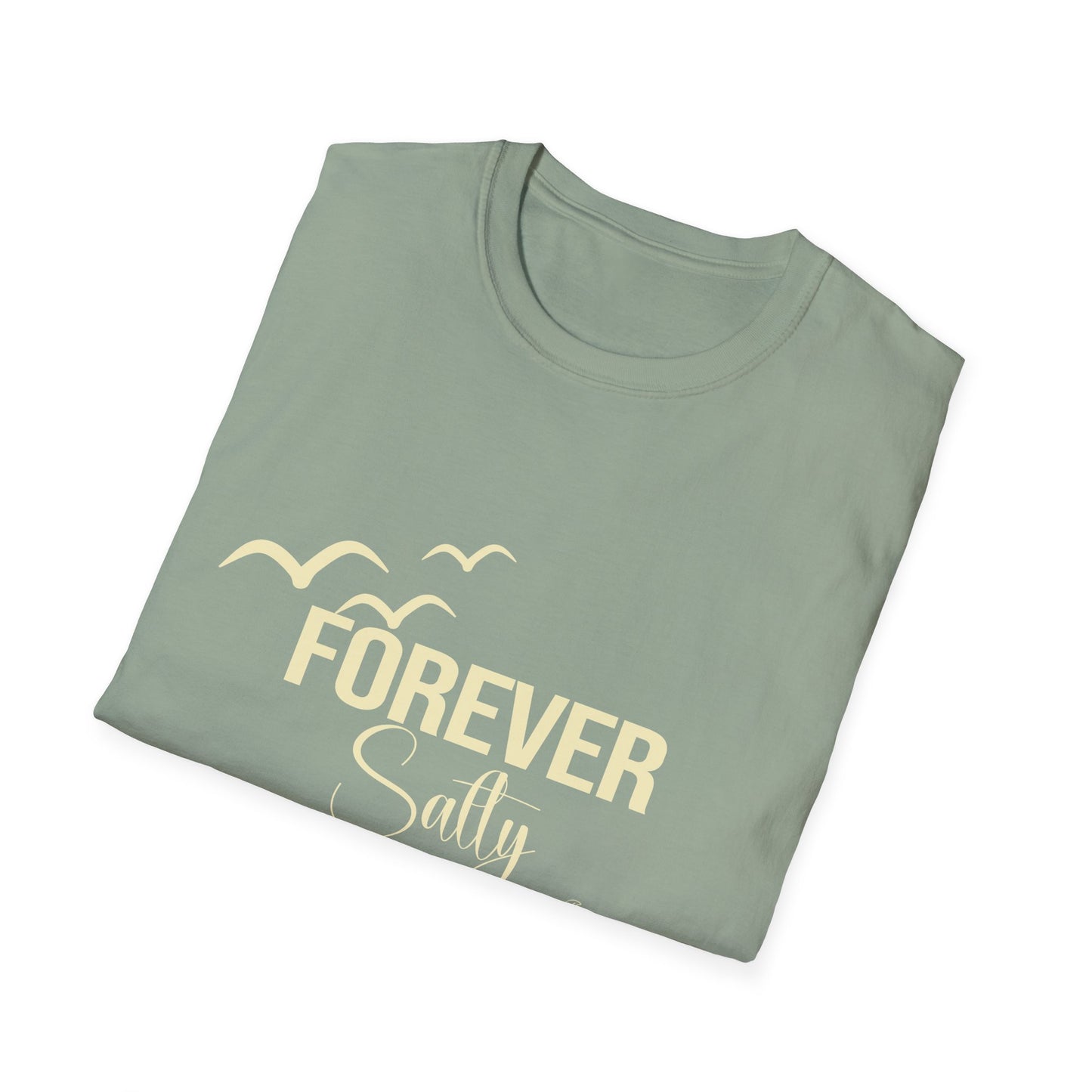 Forever Salty Shirt, Beach Graphic Tee, Coastal Aesthetic T-Shirt, Ocean Lover Gift, Summer Vacation Shirt, Cute Beach Outfit Top
