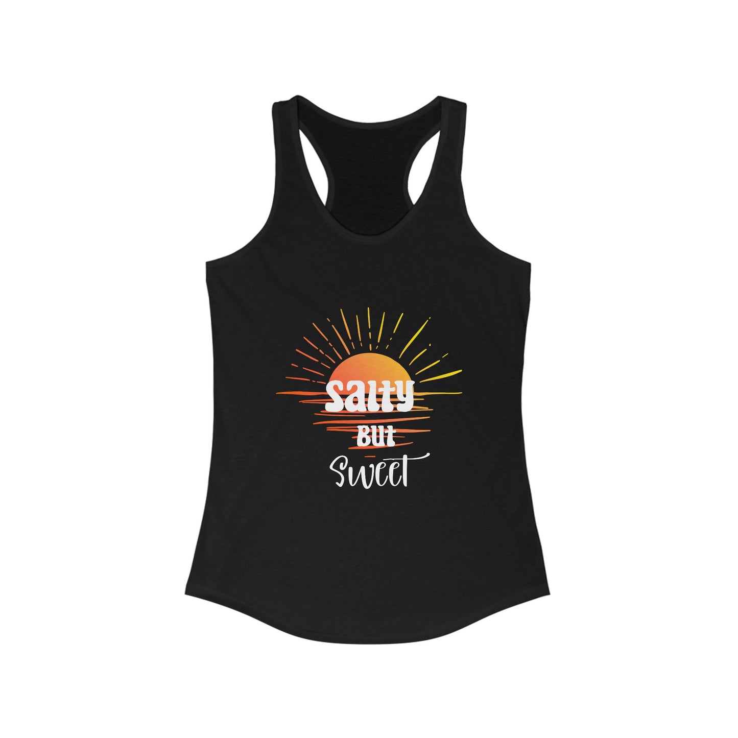 Salty But Sweet Women's Racerback Tank - Perfect for Summer Days and Beach Vibes