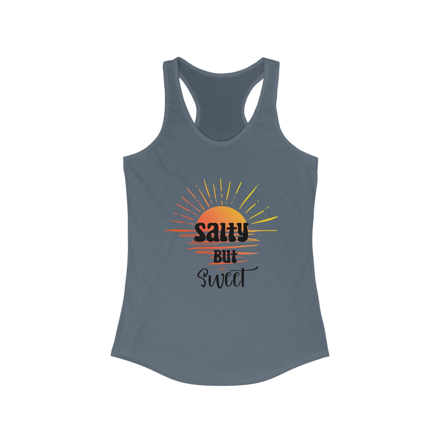 Salty But Sweet Women's Racerback Tank - Perfect for Summer Days and Beach Vibes