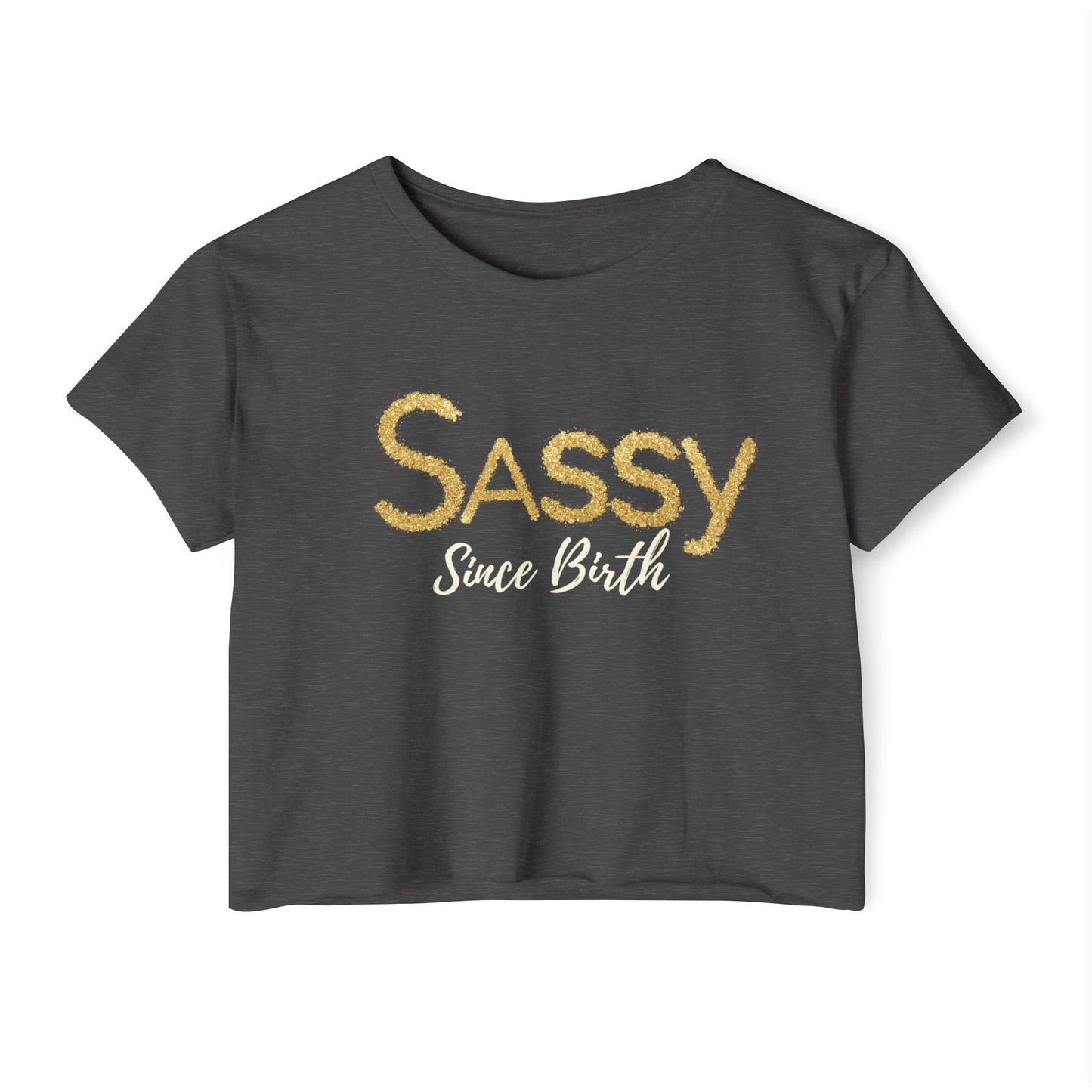 Sassy Festival Crop Top - Trendy Summer Tee, Boho Chic Style, Women's Summer Top, Weekend Wear, Festival Outfit