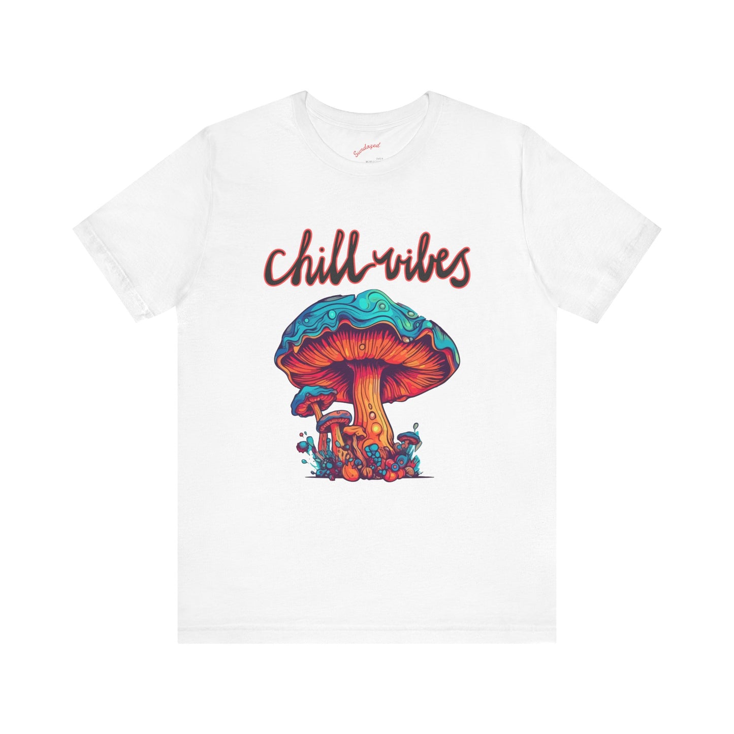 Chill Vibes Mushroom Tee, Unisex Tee, Festival Shirt, Gift for Nature Lovers, Chill Style Tee, Relaxed Fit Shirt, Comfortable Casual Wear