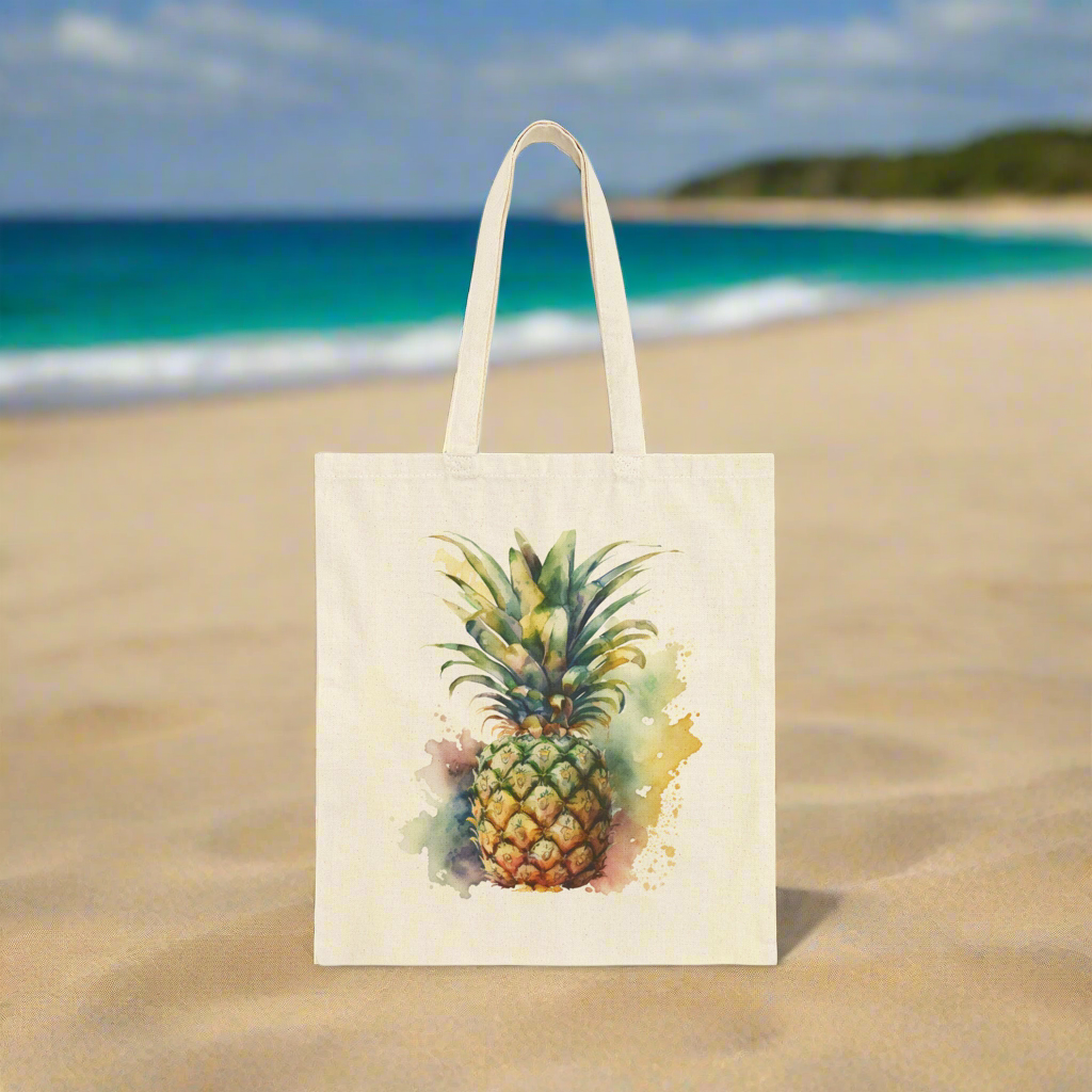 Pineapple Tote Bag, Overnight Bag, Beach Bag, Pool Bag, or Vacation Bag