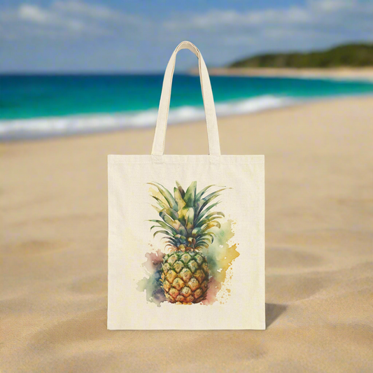 Pineapple Tote Bag, Overnight Bag, Beach Bag, Pool Bag, or Vacation Bag