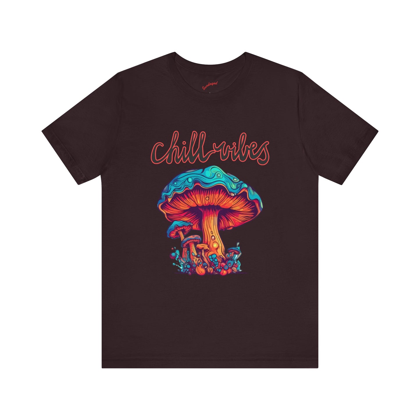 Chill Vibes Mushroom Tee, Unisex Tee, Festival Shirt, Gift for Nature Lovers, Chill Style Tee, Relaxed Fit Shirt, Comfortable Casual Wear