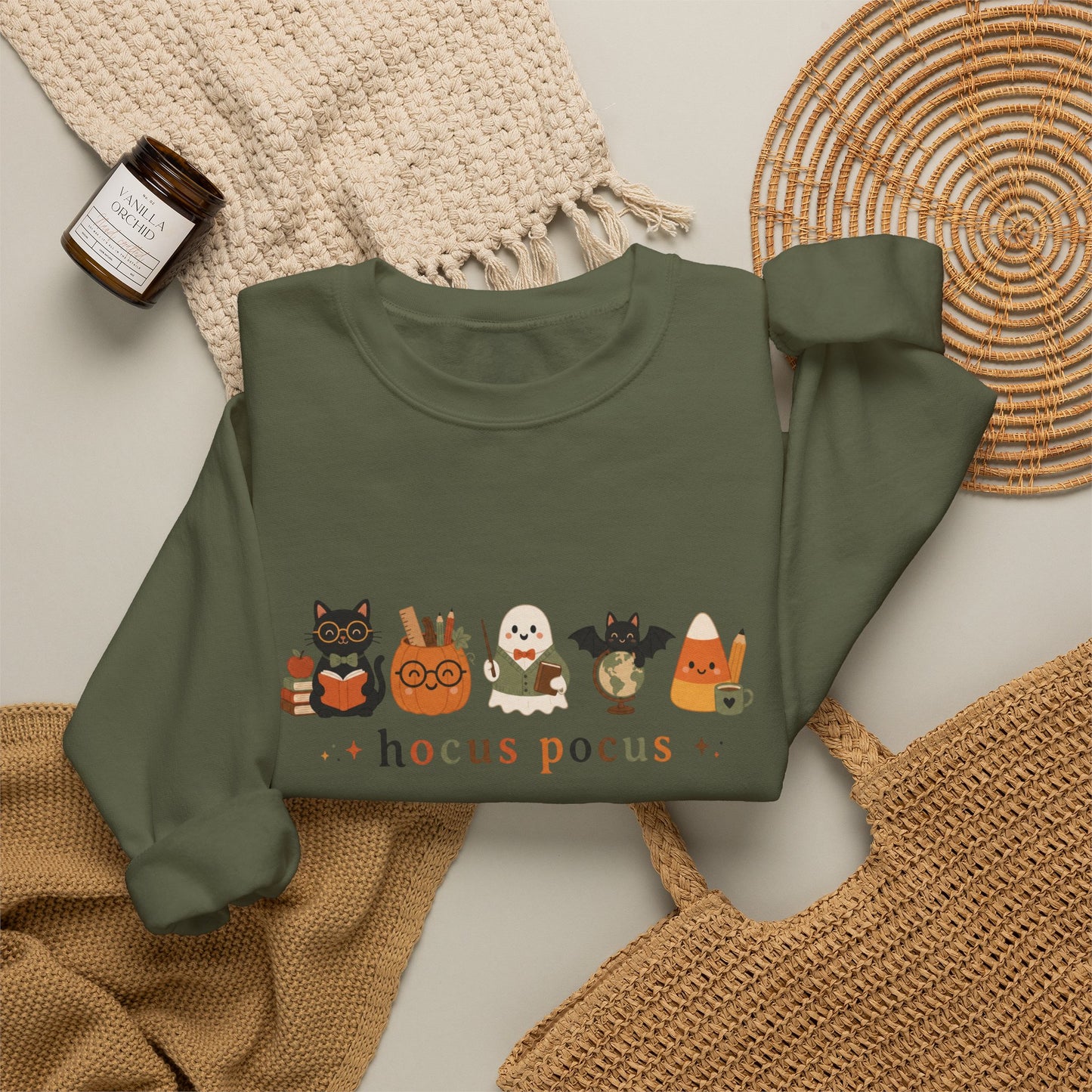 Hocus Pocus Time to Focus Teacher Sweatshirt, Halloween Teacher Crewneck, Cute Fall Classroom Shirt, Spooky Season Teacher Gift