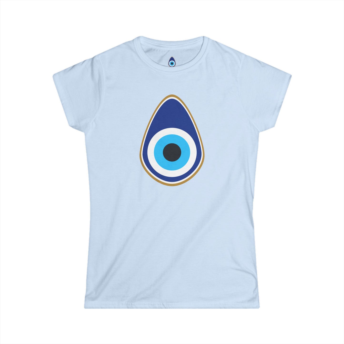Women's Evil Eye Graphic Tee - Cute Casual Shirt, Boho Style, Gift for Her, Summer Daywear, Spiritual Protection T-Shirt
