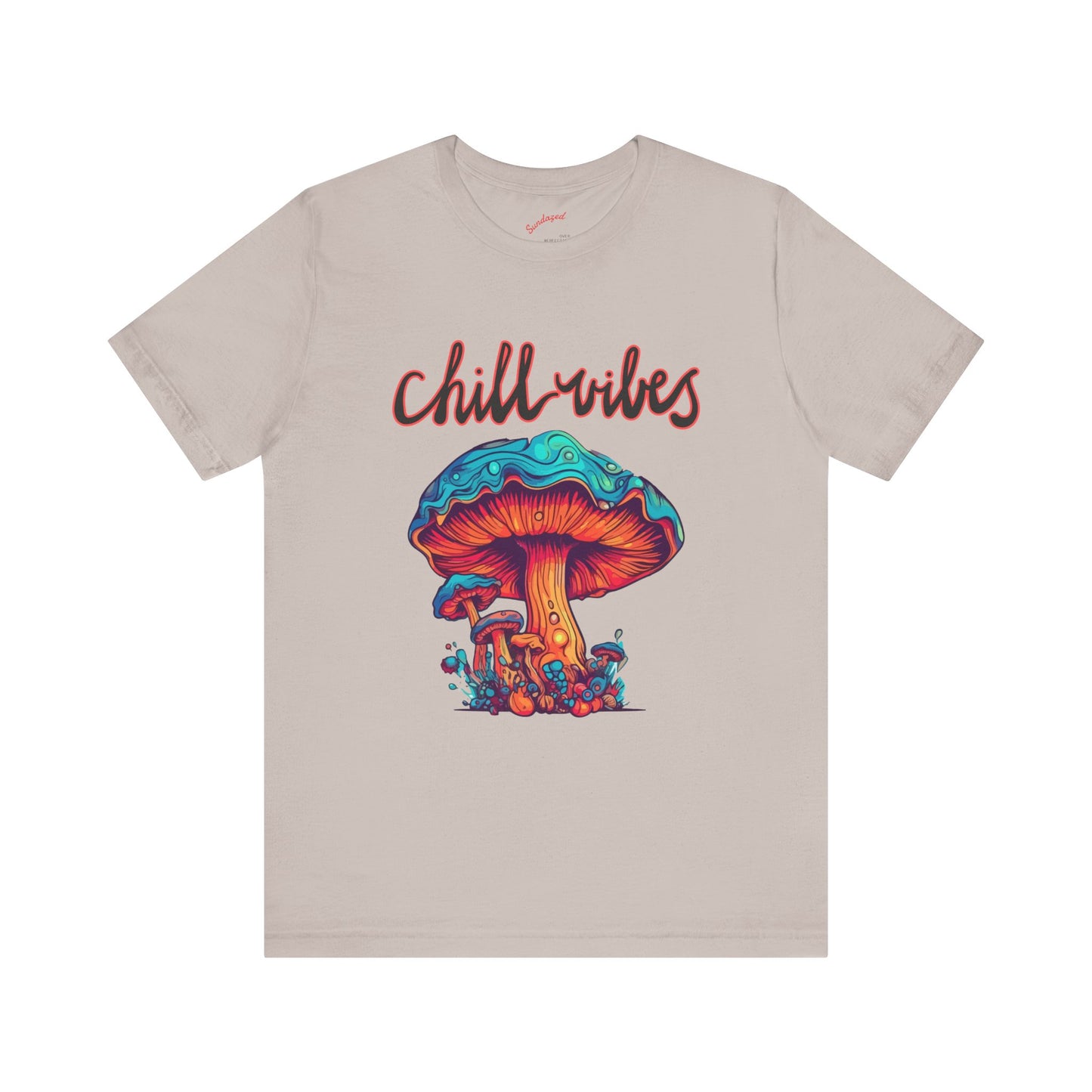 Chill Vibes Mushroom Tee, Unisex Tee, Festival Shirt, Gift for Nature Lovers, Chill Style Tee, Relaxed Fit Shirt, Comfortable Casual Wear