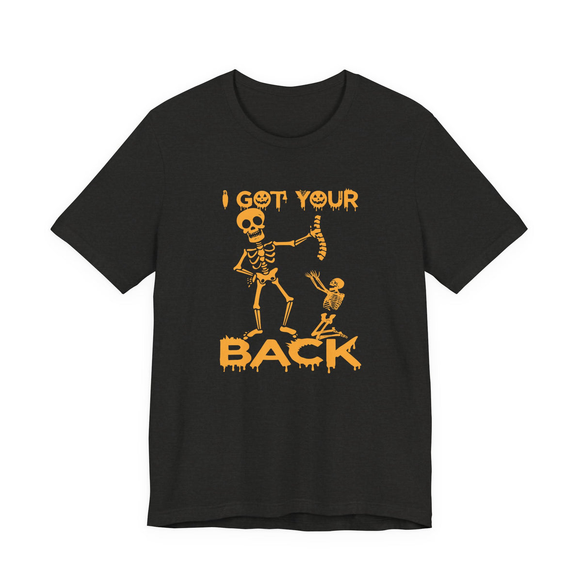 Got your Back Skeleton T-shirt, Halloween Shirt, Funny Fall Shirt, Women's Short Sleeve Tee