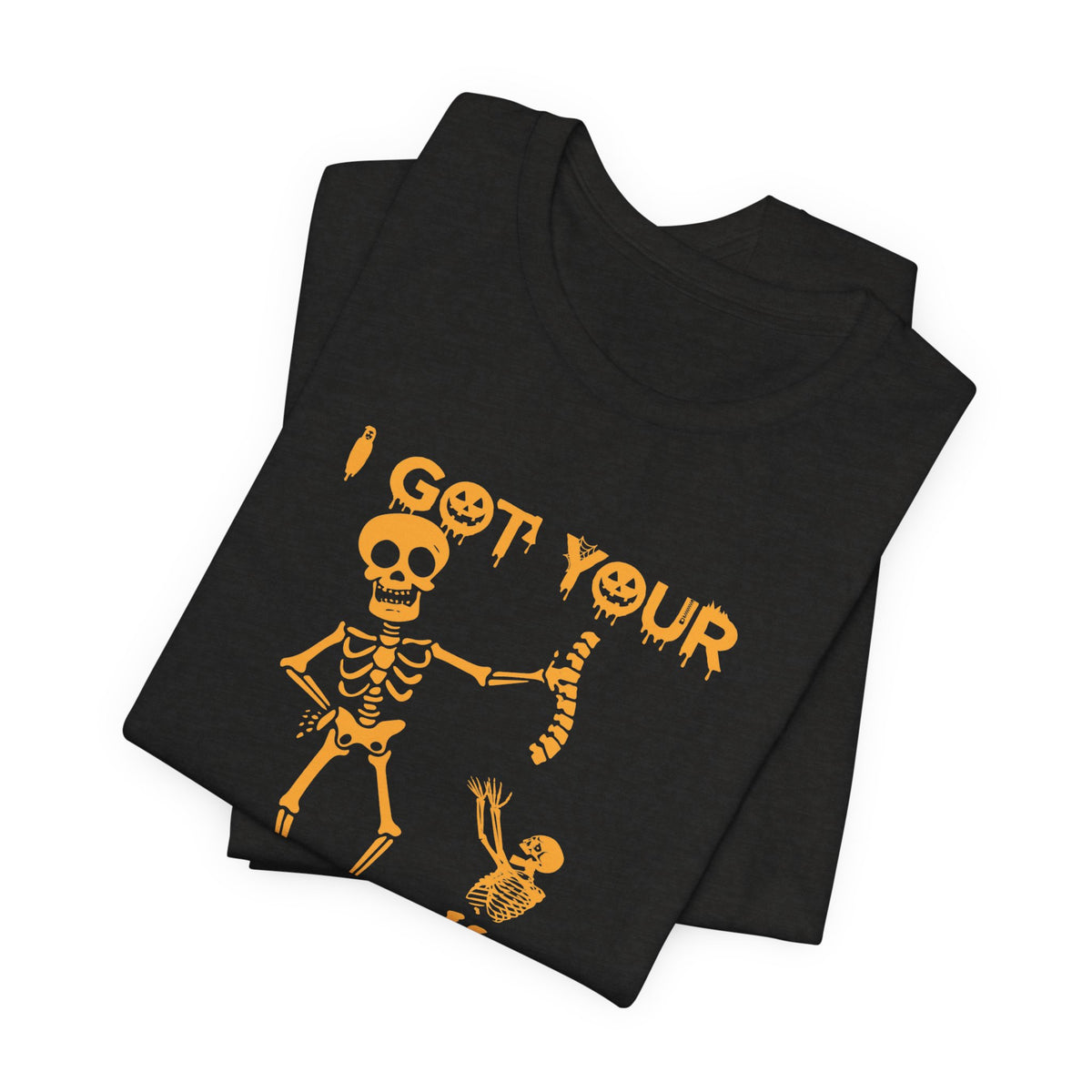 Got your Back Skeleton T-shirt, Halloween Shirt, Funny Fall Shirt, Women's Short Sleeve Tee