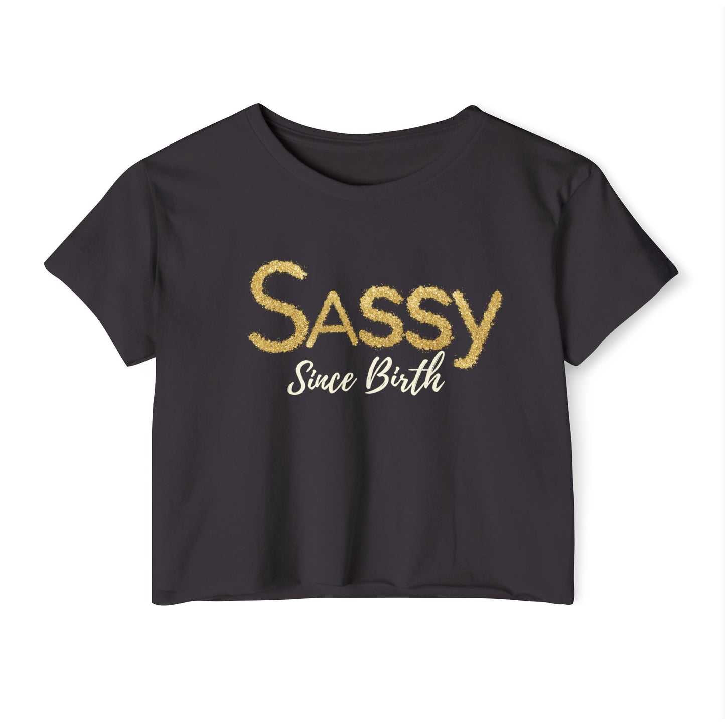 Sassy Festival Crop Top - Trendy Summer Tee, Boho Chic Style, Women's Summer Top, Weekend Wear, Festival Outfit