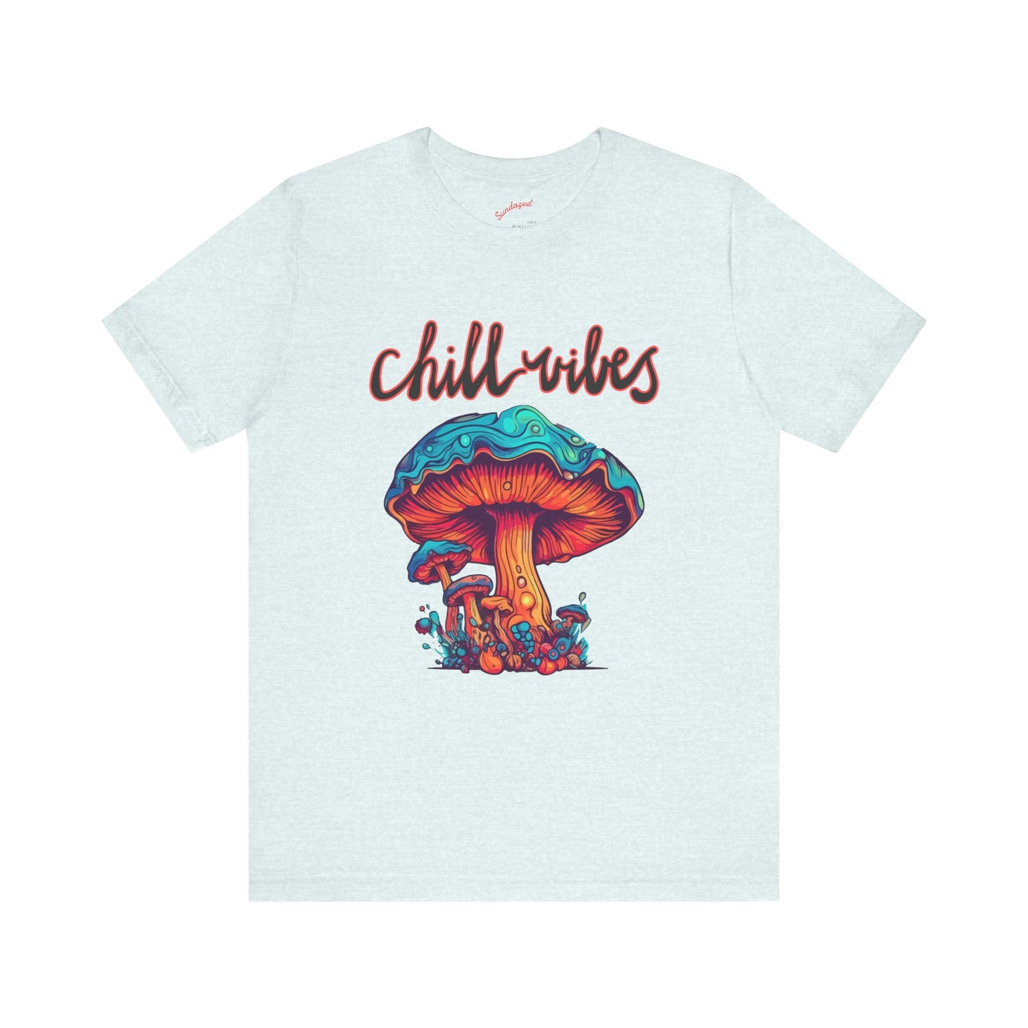 Chill Vibes Mushroom Tee, Unisex Tee, Festival Shirt, Gift for Nature Lovers, Chill Style Tee, Relaxed Fit Shirt, Comfortable Casual Wear