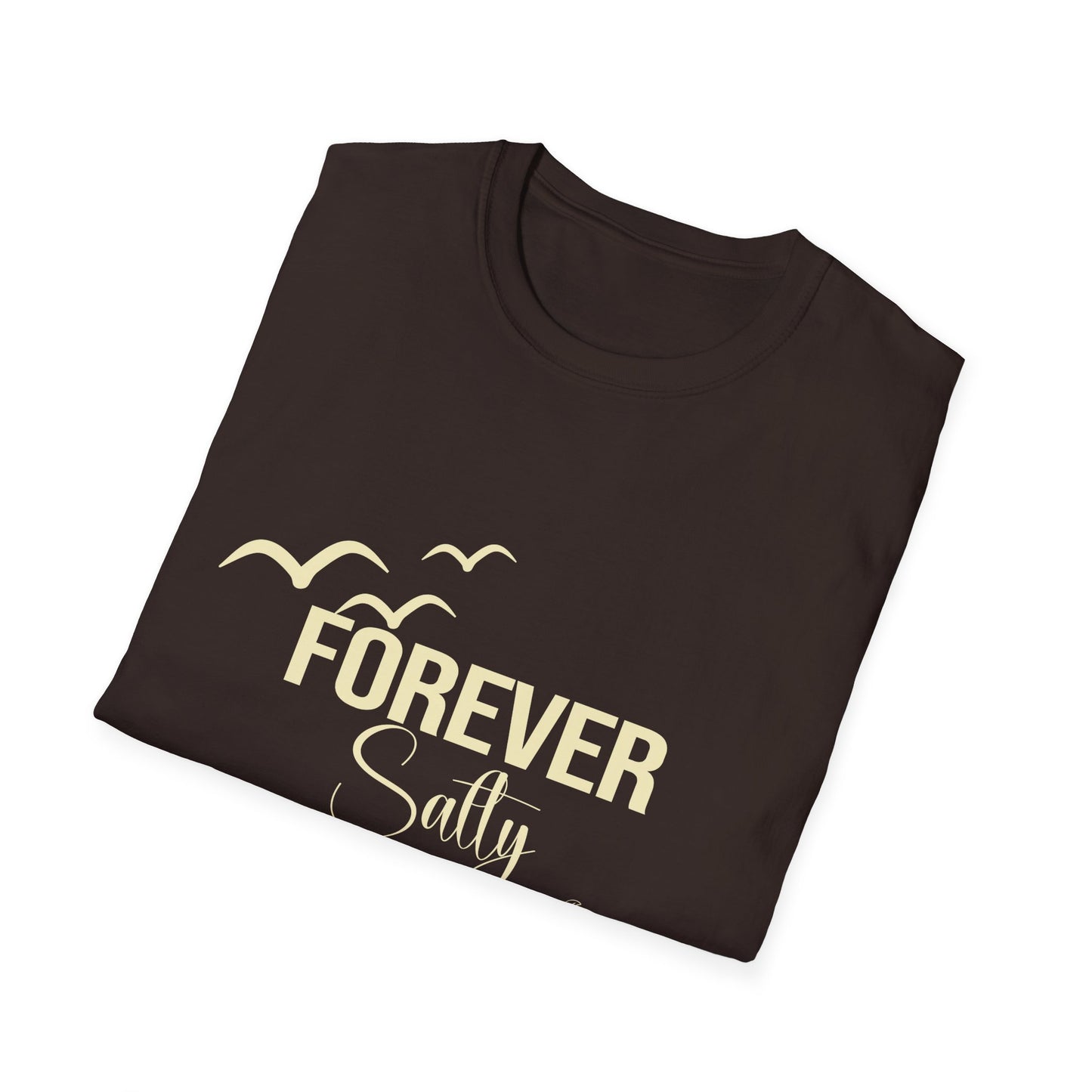 Forever Salty Shirt, Beach Graphic Tee, Coastal Aesthetic T-Shirt, Ocean Lover Gift, Summer Vacation Shirt, Cute Beach Outfit Top