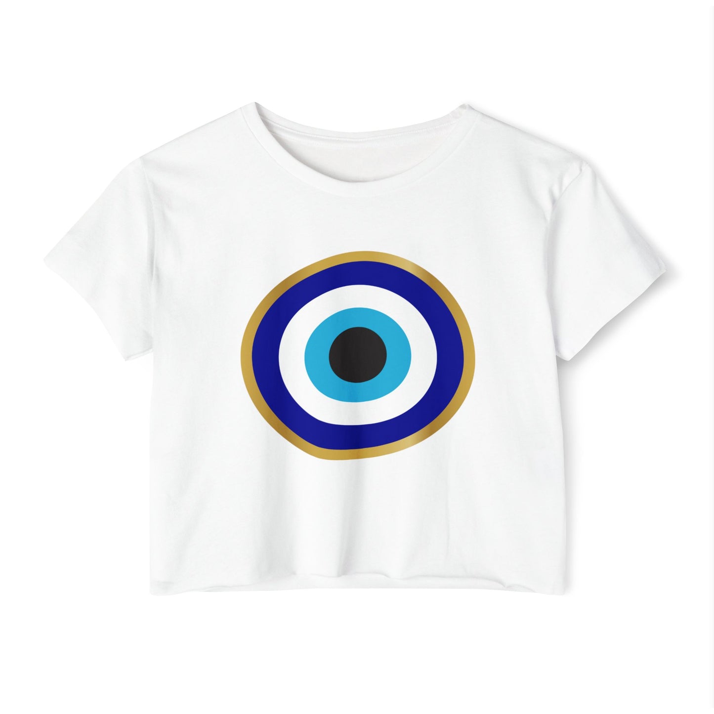 Evil Eye Crop Top | Boho Festival Tee | Mystic Protection Summer Shirt | Gift for Her