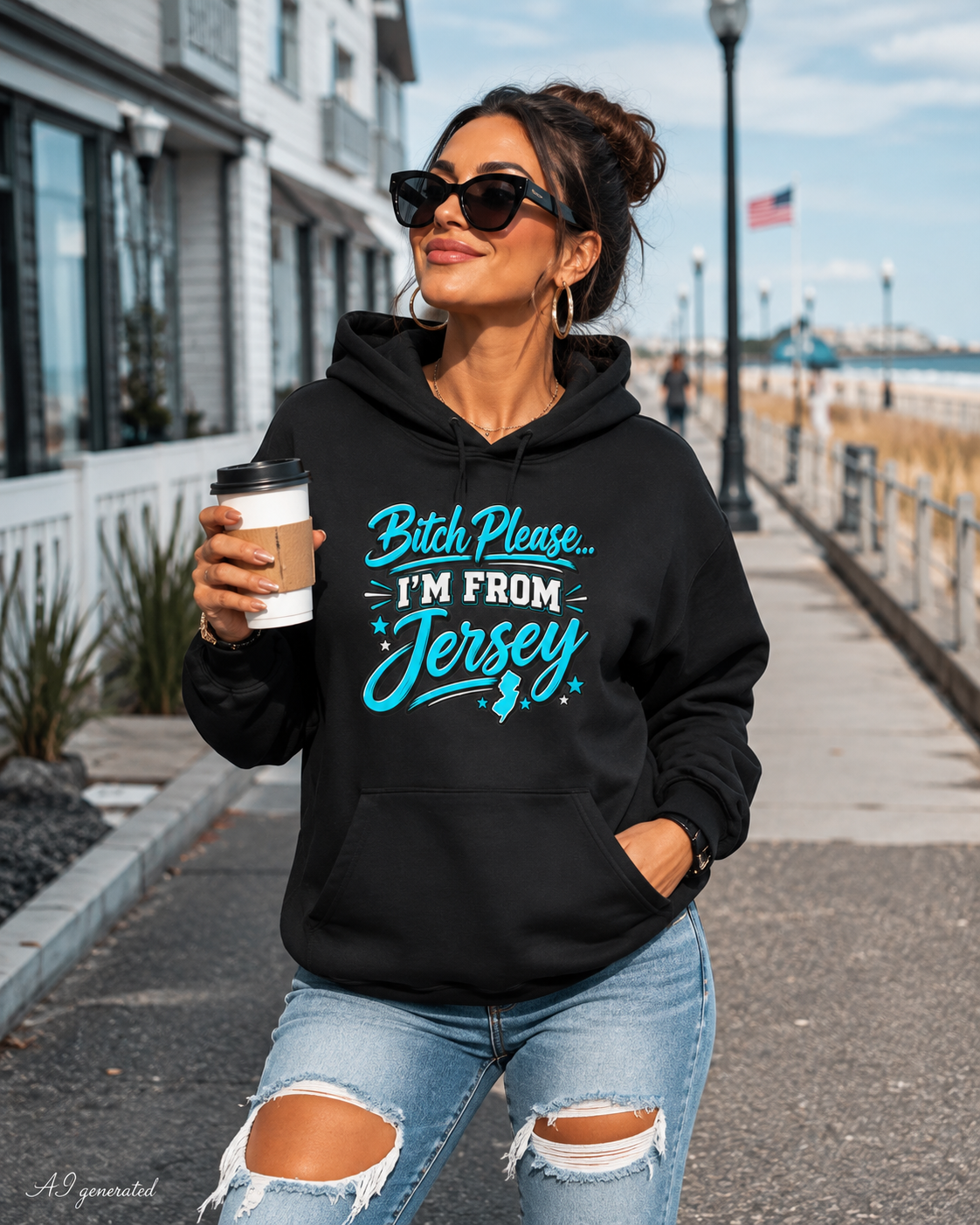 Bitch Please I’m From Jersey Hoodie, New Jersey Sweatshirt, Funny NJ Hoodie, Jersey Girl Gift